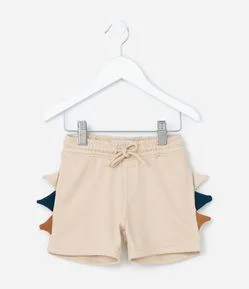 Bermuda Infantil em Moletom com Cristas Interativas - Tam 1 a 6 Anos