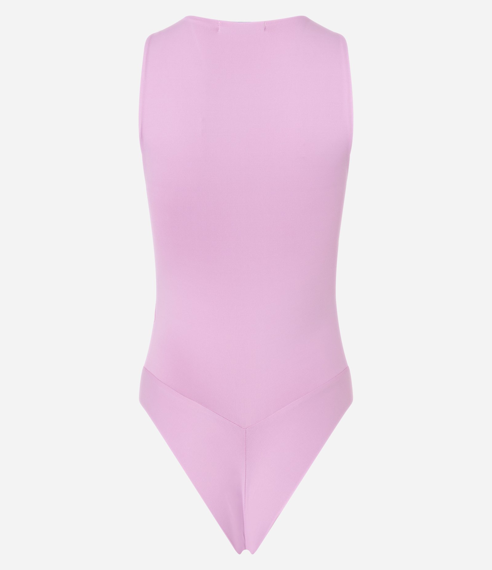 Body Básico em Poliamida com Gola Redonda Rosa 10