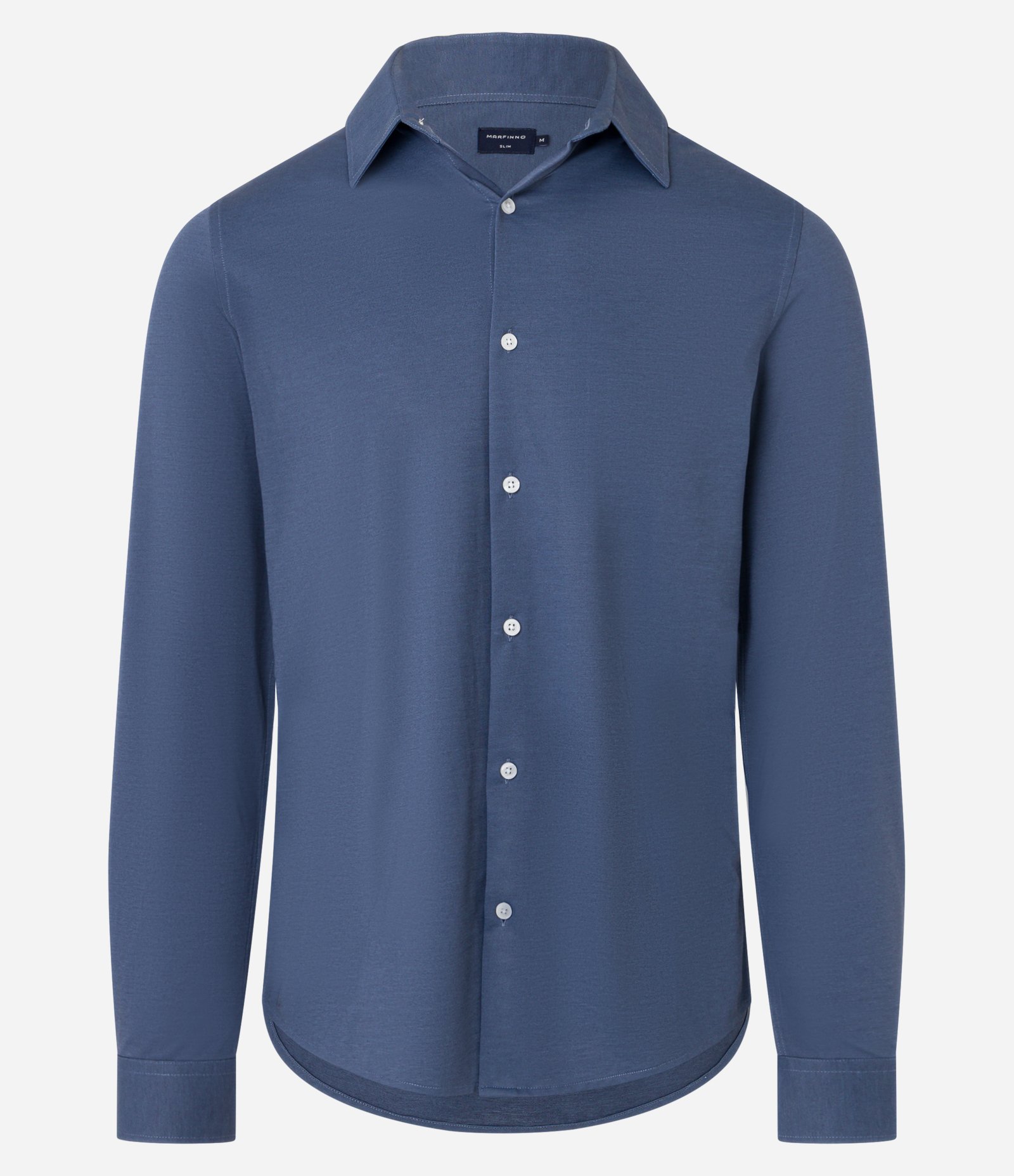 Camisa Slim em Algodão Performance Easy Care Azul 6