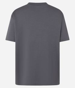 Camiseta Boxy em Algodão com Manga Curta