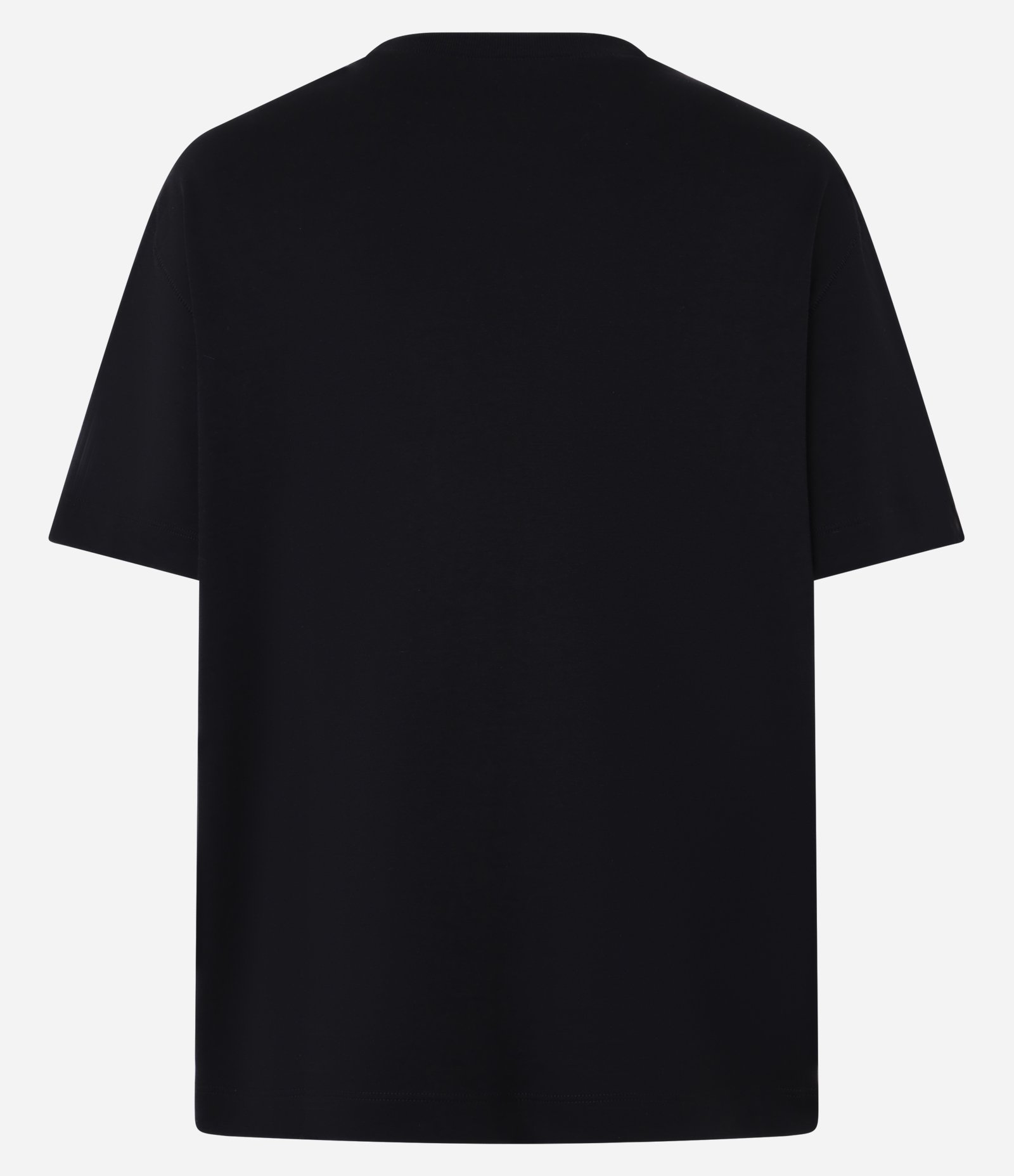 Camiseta Boxy em Algodão com Manga Curta Preto 4