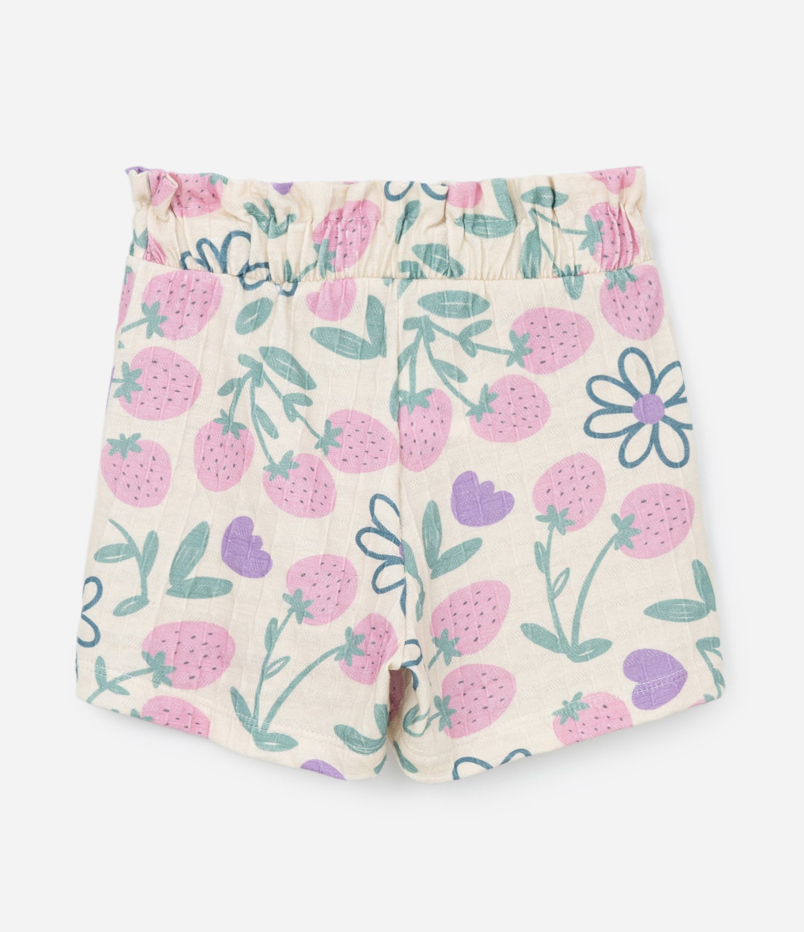 Conjunto Infantil Texturizado com Estampa Moranguinhos - Tam 1 a 6 Anos Rosa 6