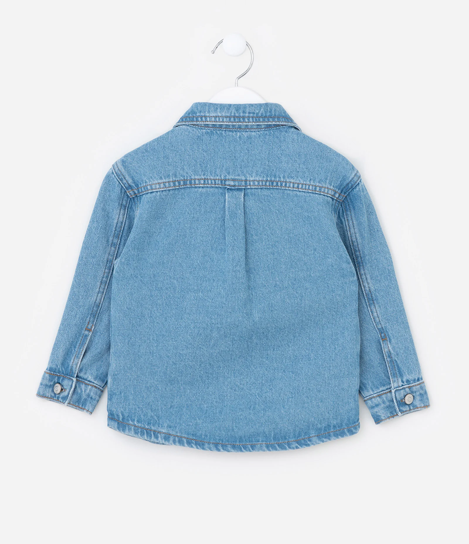 Jaqueta Infantil em Jeans com Tachinhas Aplicadas - Tam 1 a 6 Anos Azul 2