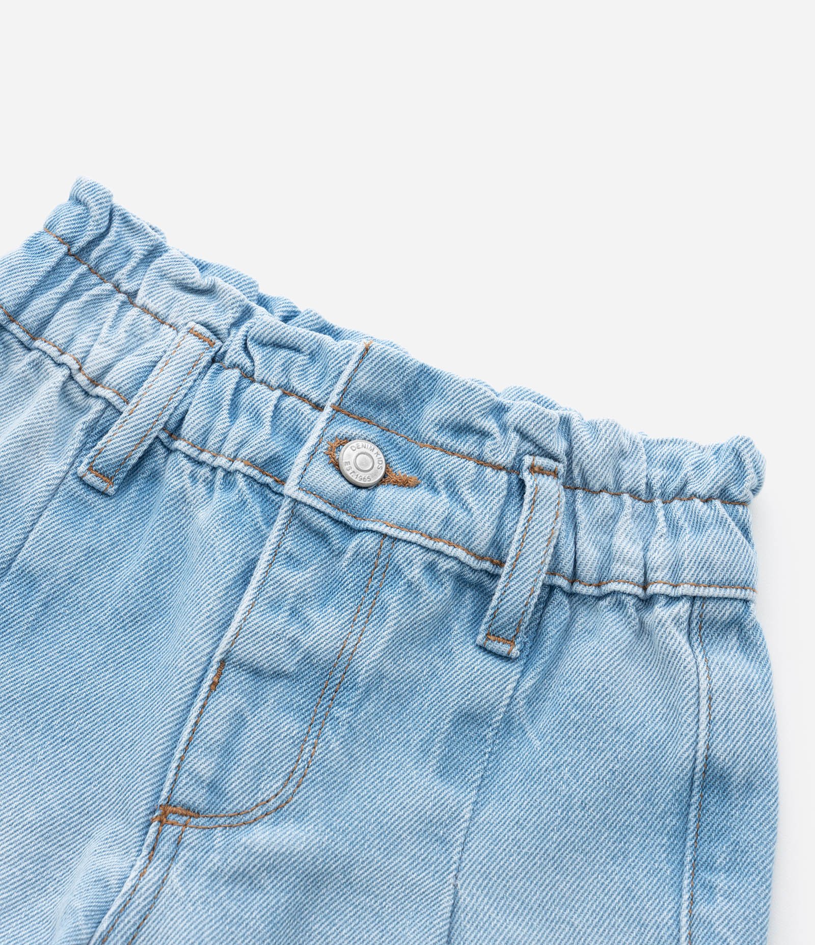 Short Infantil em Jeans com Barra Dobrada - Tam 1 a 6 Anos Azul 5