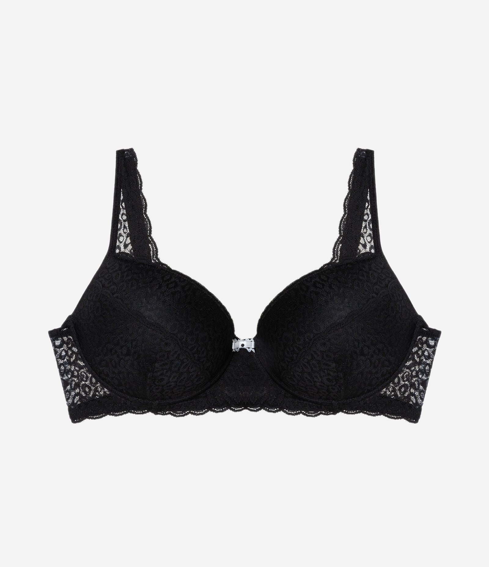 Sutiã com Bojo Oco Renda e Animal Print Curve & Plus Size Preto 5