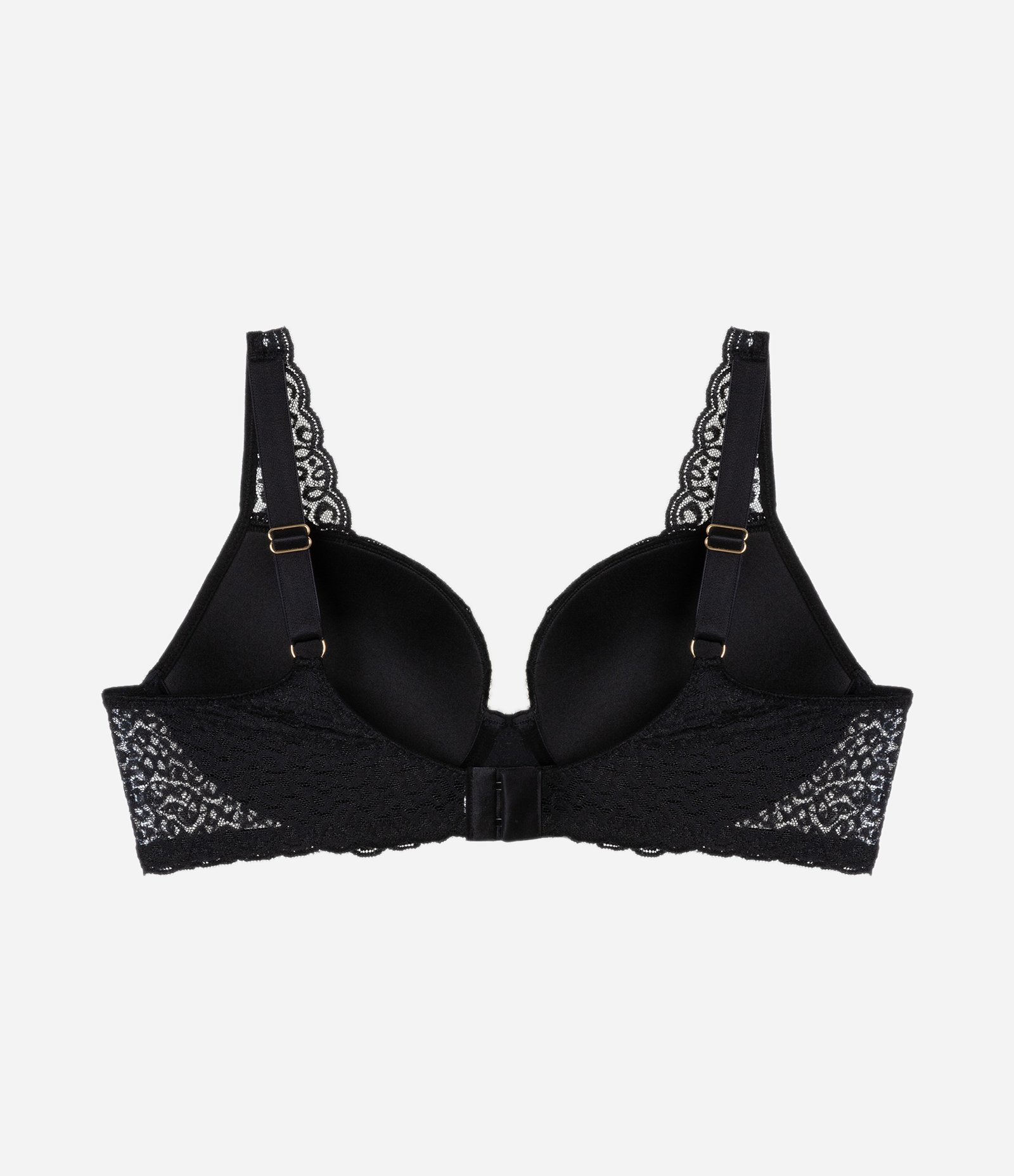 Sutiã com Bojo Oco Renda e Animal Print Curve & Plus Size Preto 6