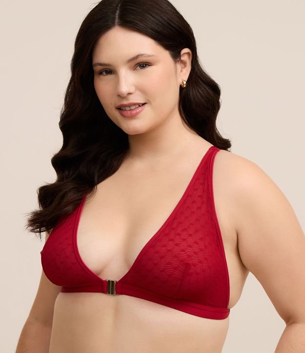 Sutiã Triangulo em Tule Coração Sem Bojo Curve & Plus Size