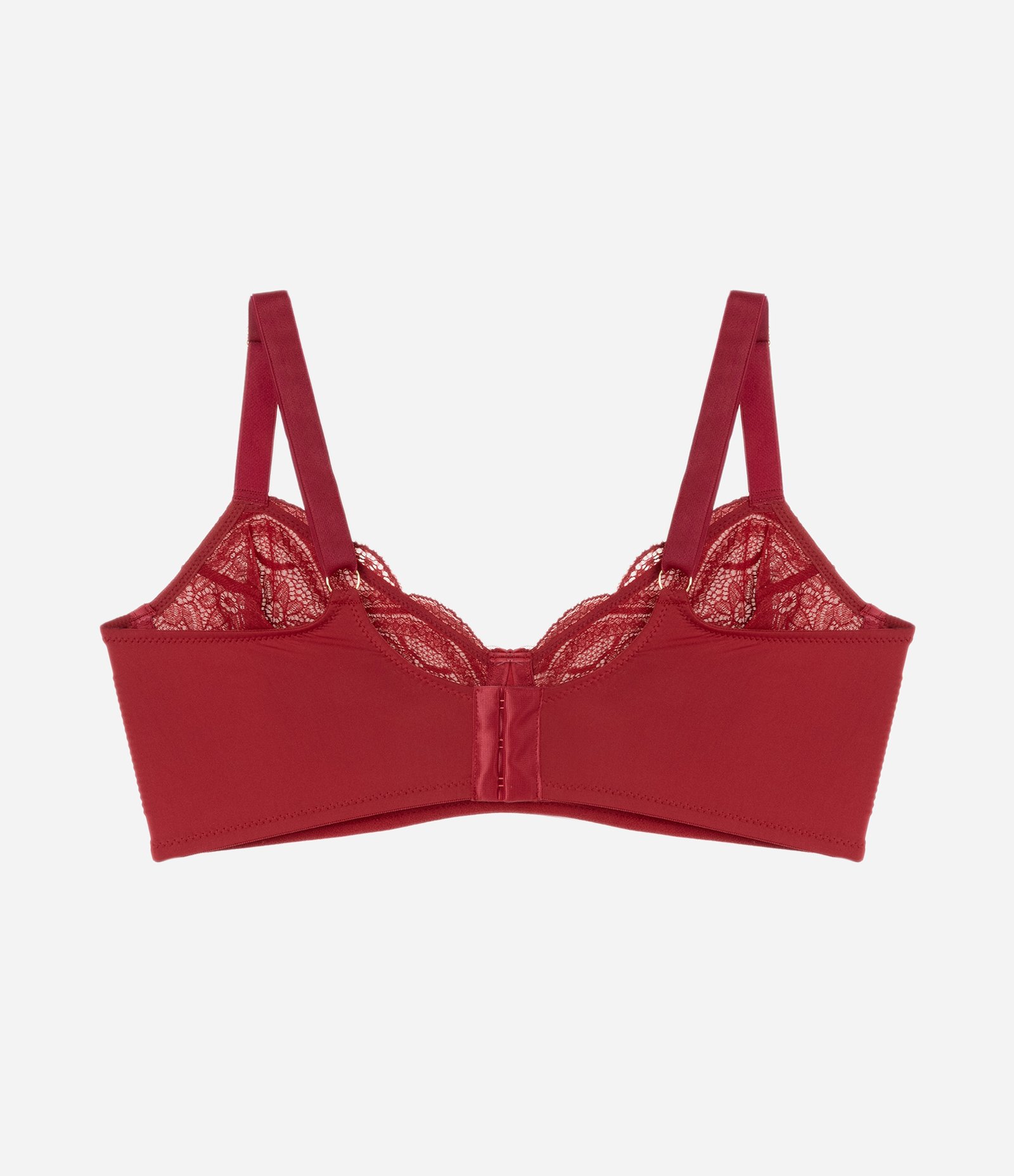 Sutiã Meia Taça em Renda com Aro Curve e Plus Size Vermelho 6