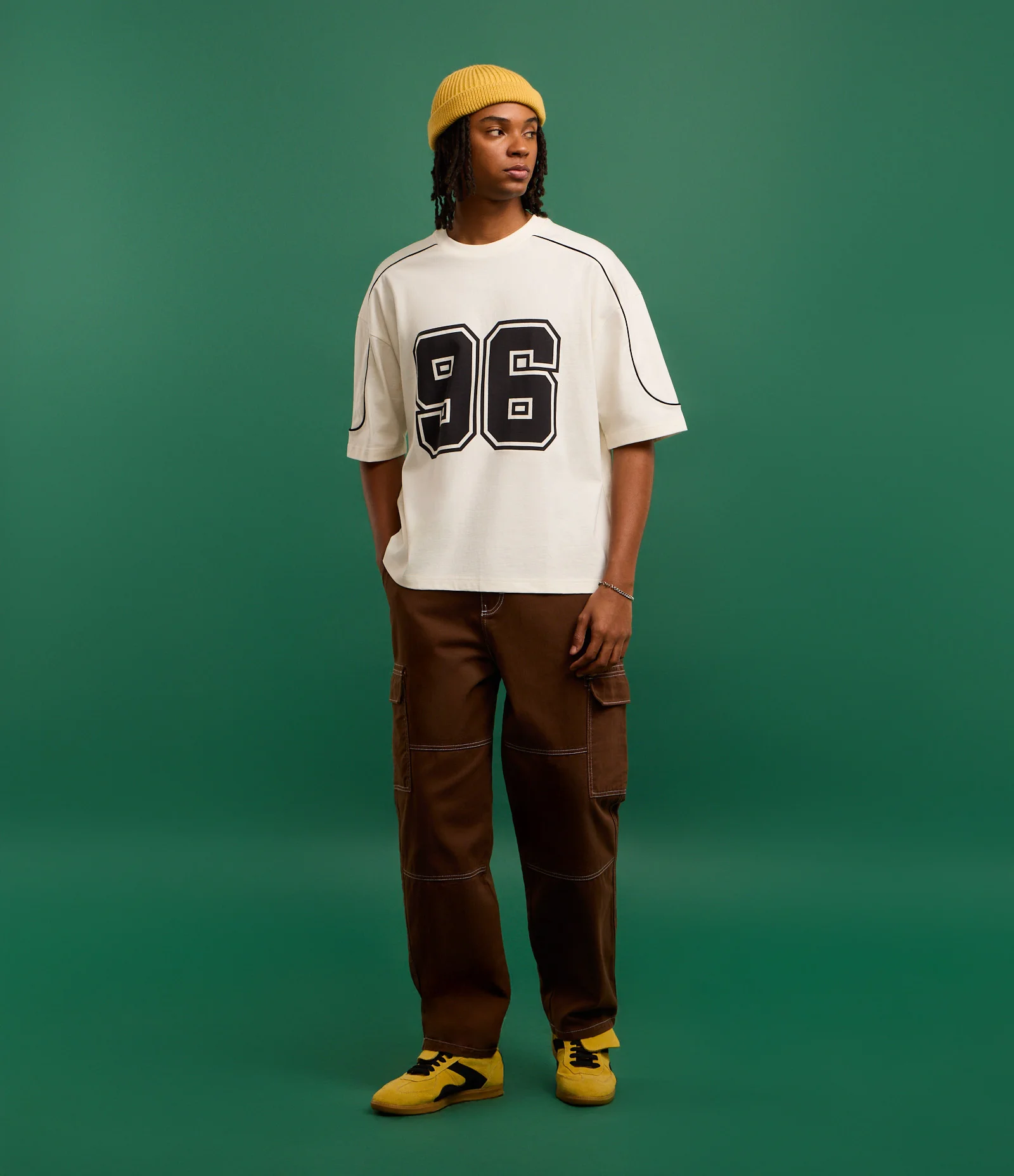 Camiseta Boxy em Algodão com Estampa Localizada Branco 2