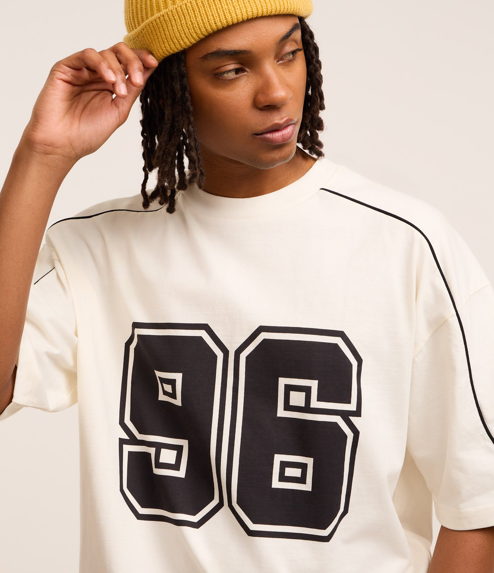 Camiseta Boxy em Algodão com Estampa Localizada Branco 6