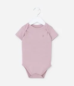 Body Infantil em Algodão Peruano com Bordado - Tam RN a 18 meses
