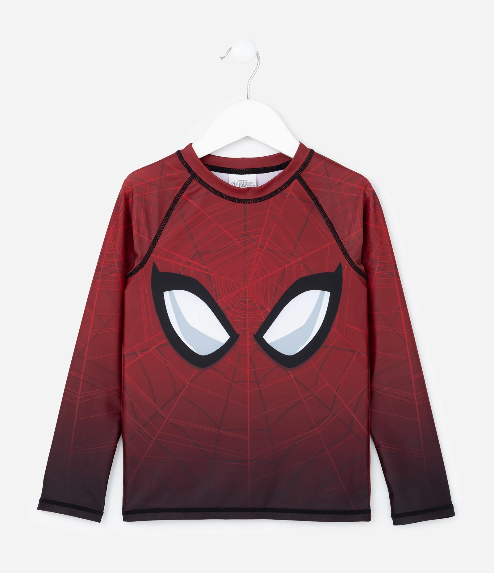 Conjunto Infantil Proteção UV e Estampa Homem-Aranha - Tam 3 a 14 Anos Vermelho 2