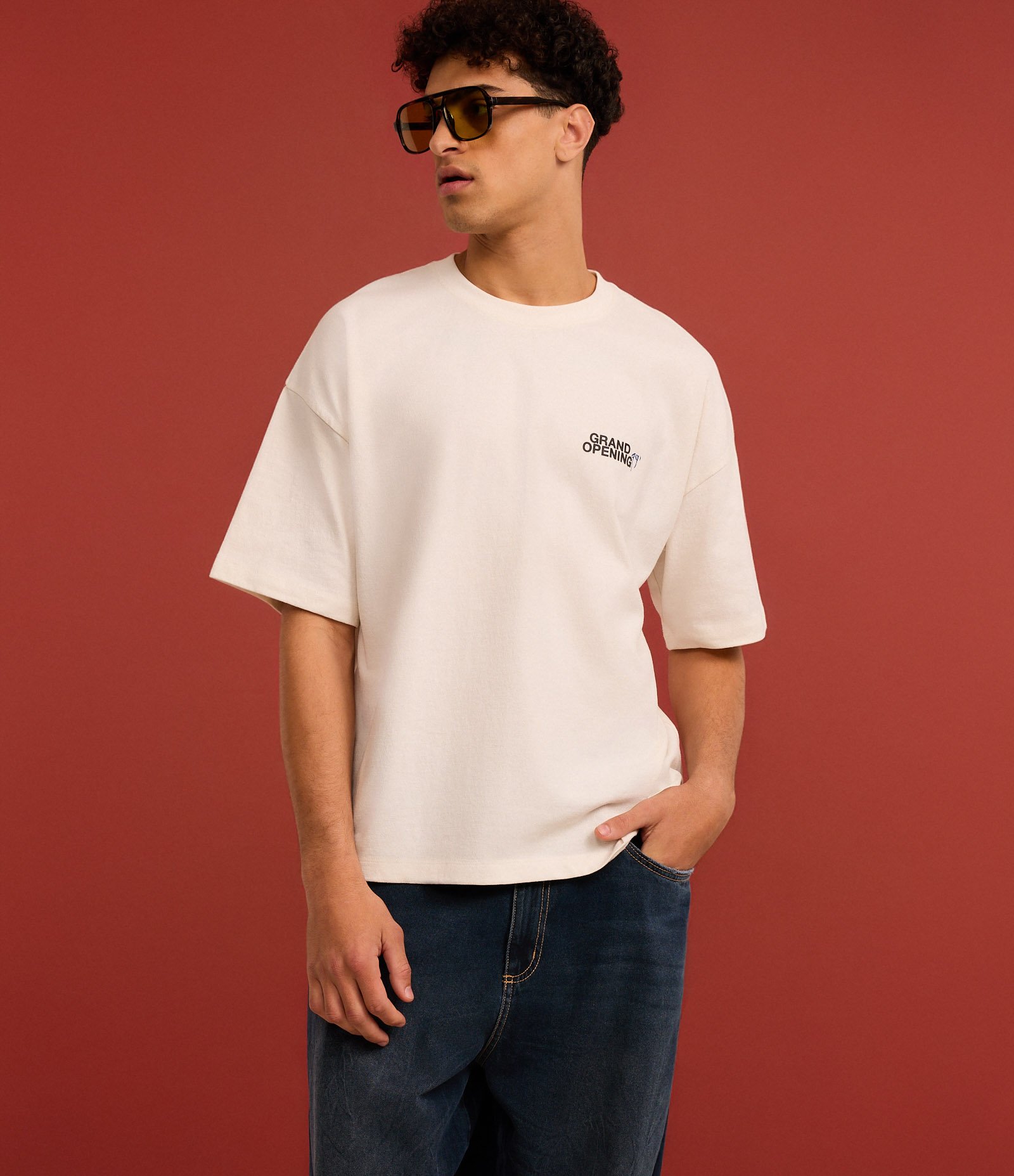 Camiseta Overboxy em Algodão com Estampa Lettering Off White 1