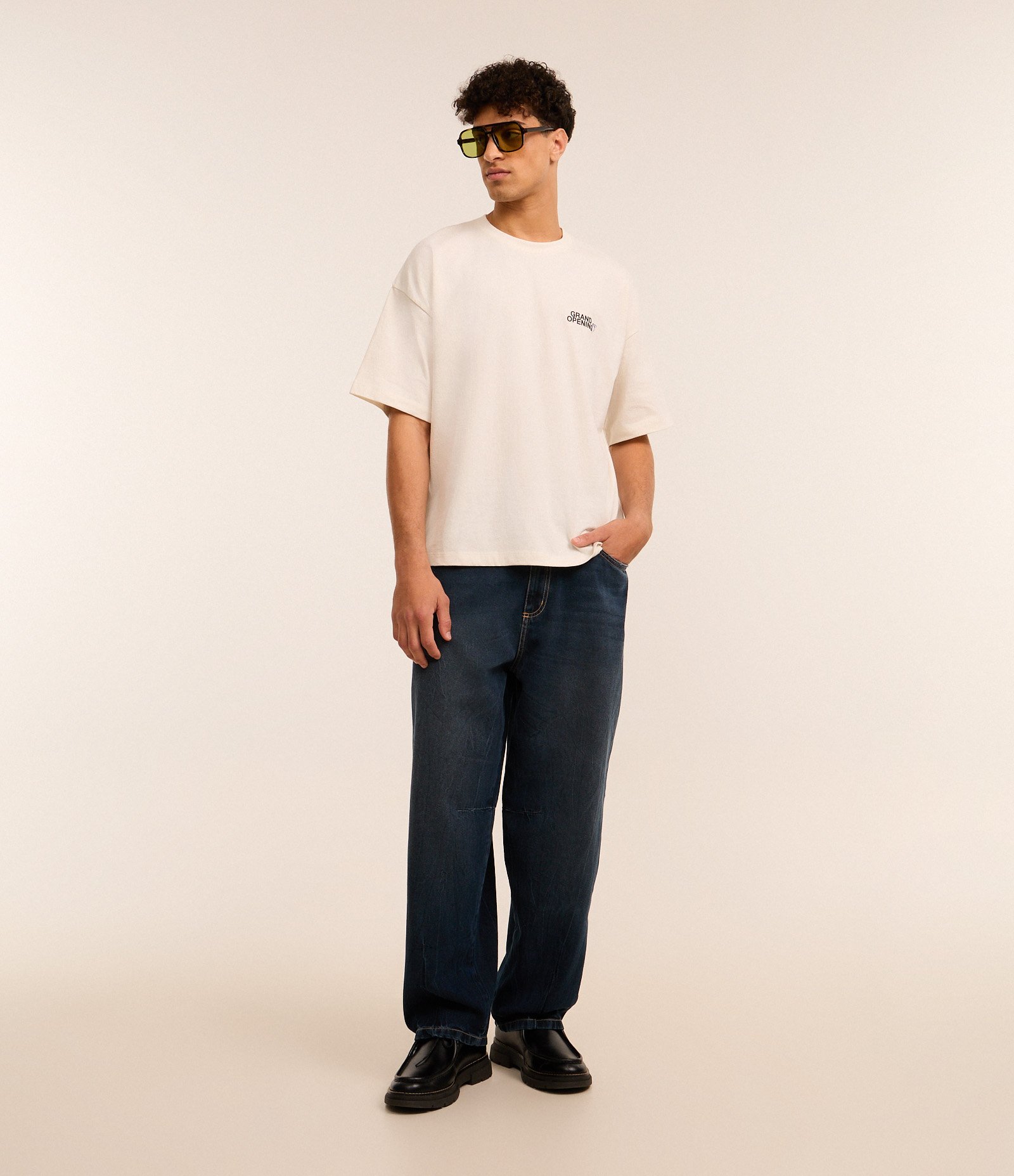 Camiseta Overboxy em Algodão com Estampa Lettering Off White 2