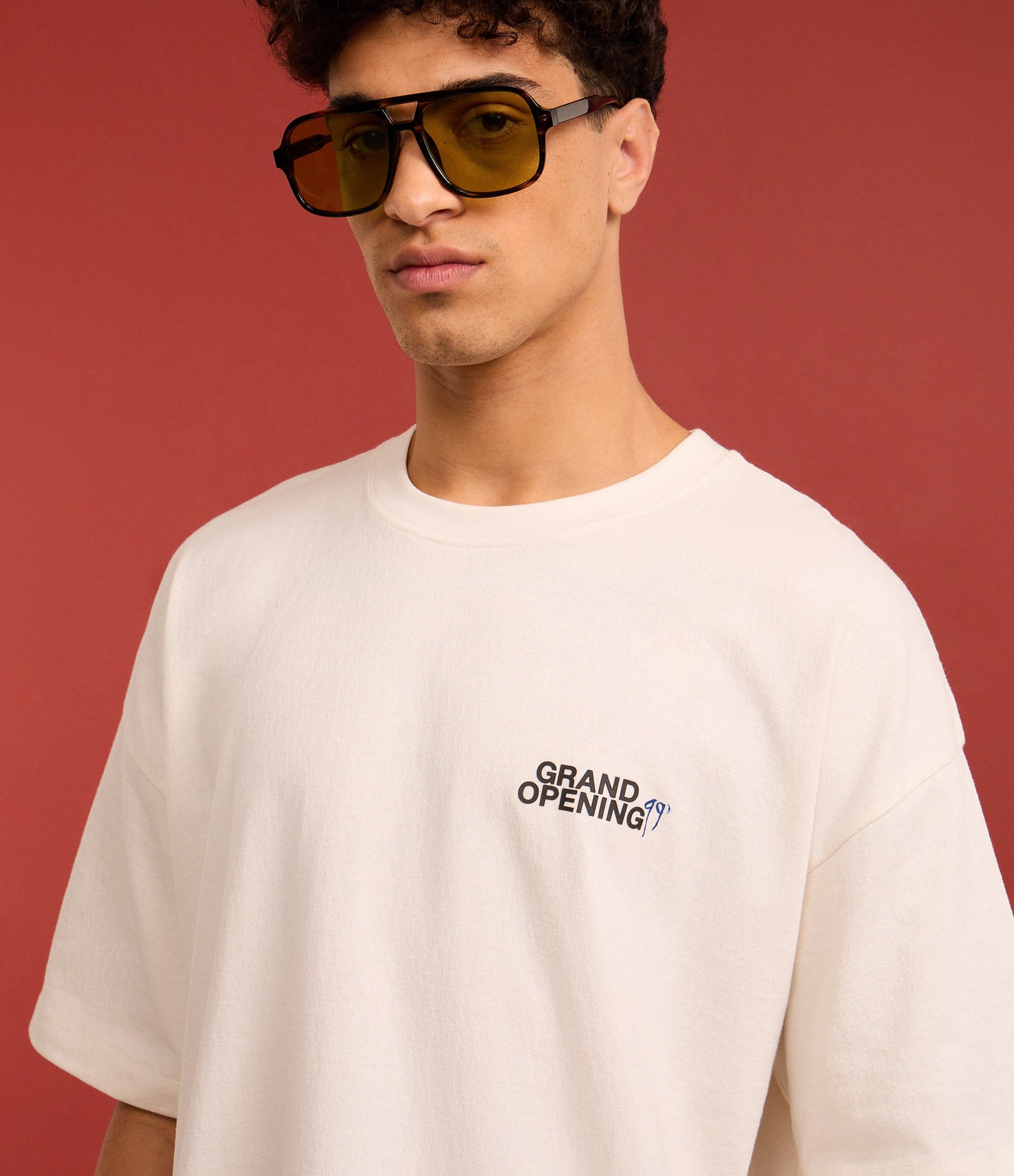 Camiseta Overboxy em Algodão com Estampa Lettering Off White 4