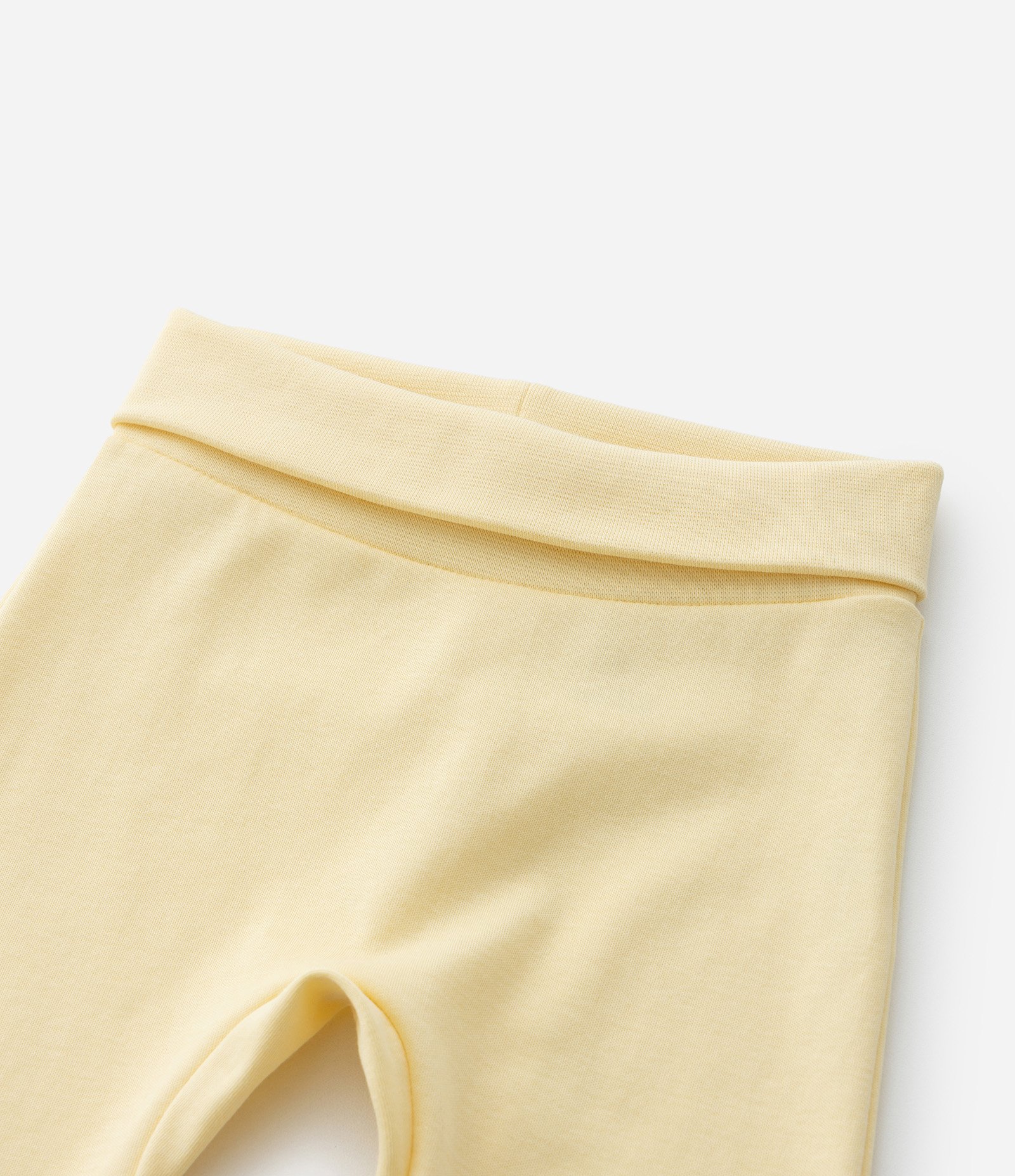 Calça Infantil em Algodão Peruano Básica - Tam RN a 18 meses Amarelo 5