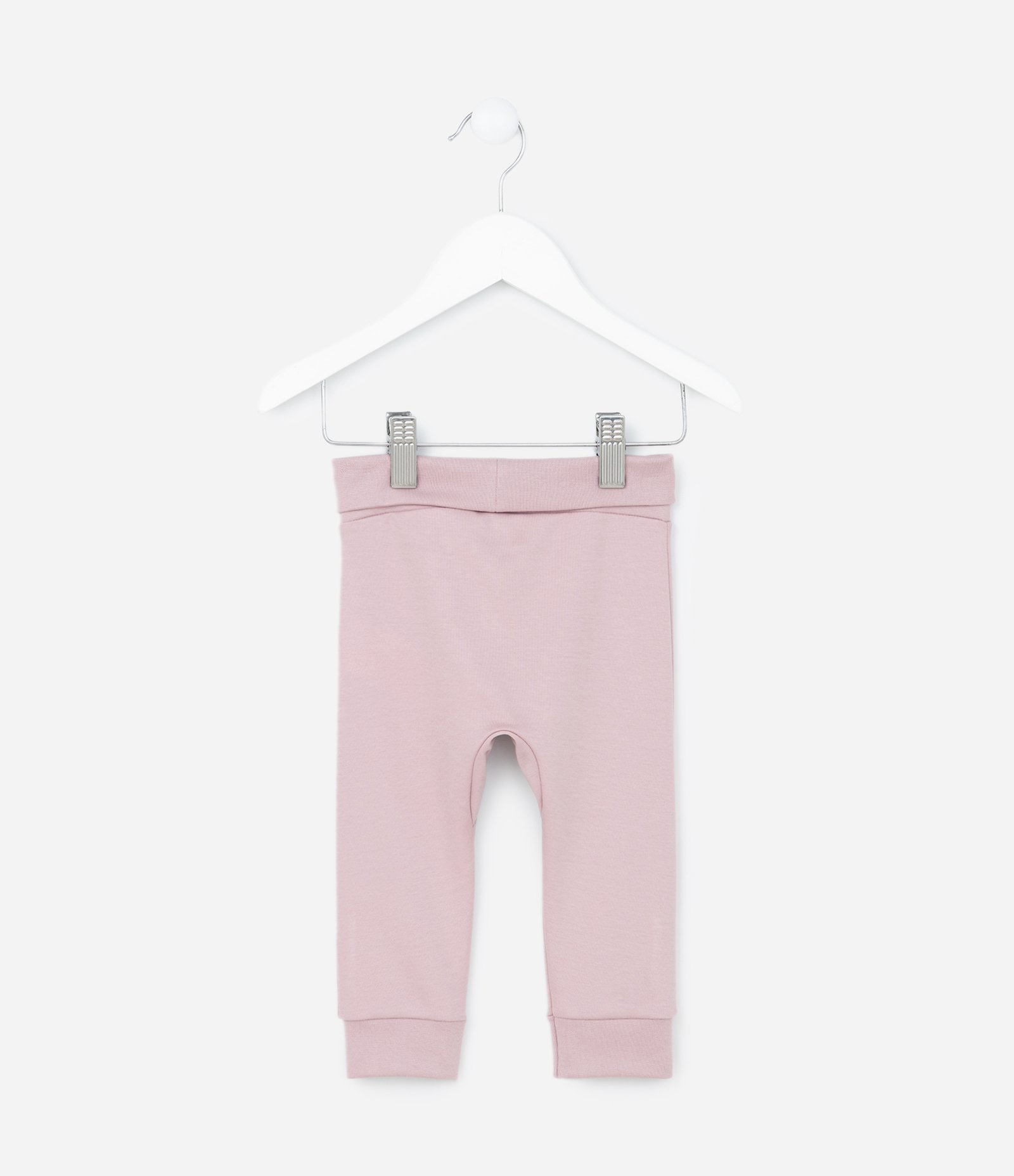 Calça Infantil em Algodão Peruano Básica - Tam RN a 18 meses Rosa 2
