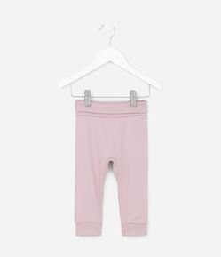 Calça Infantil em Algodão Peruano Básica - Tam RN a 18 meses