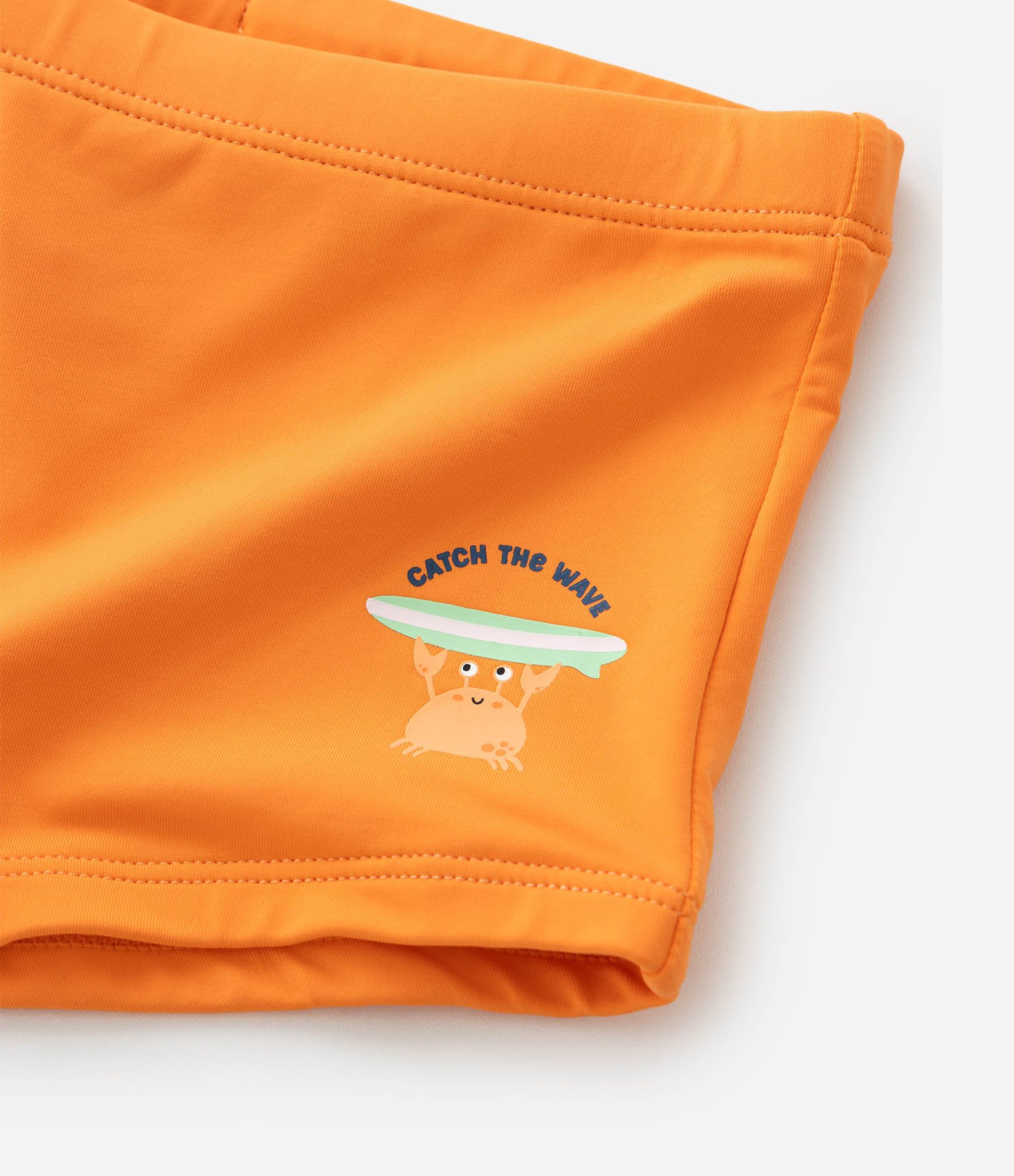 Conjunto Infantil com Proteção UV e Estampa Siri - Tam 6 meses a 4 Anos Azul/Laranja 11