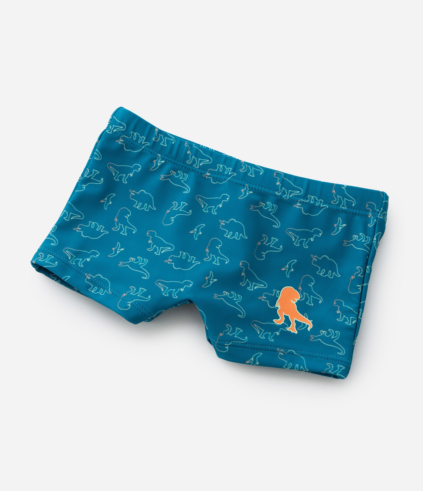 Conjunto Camiseta Manga Longa UV e Sunga com Estampa Dinos - Tam 1 a 4 anos Verde 8