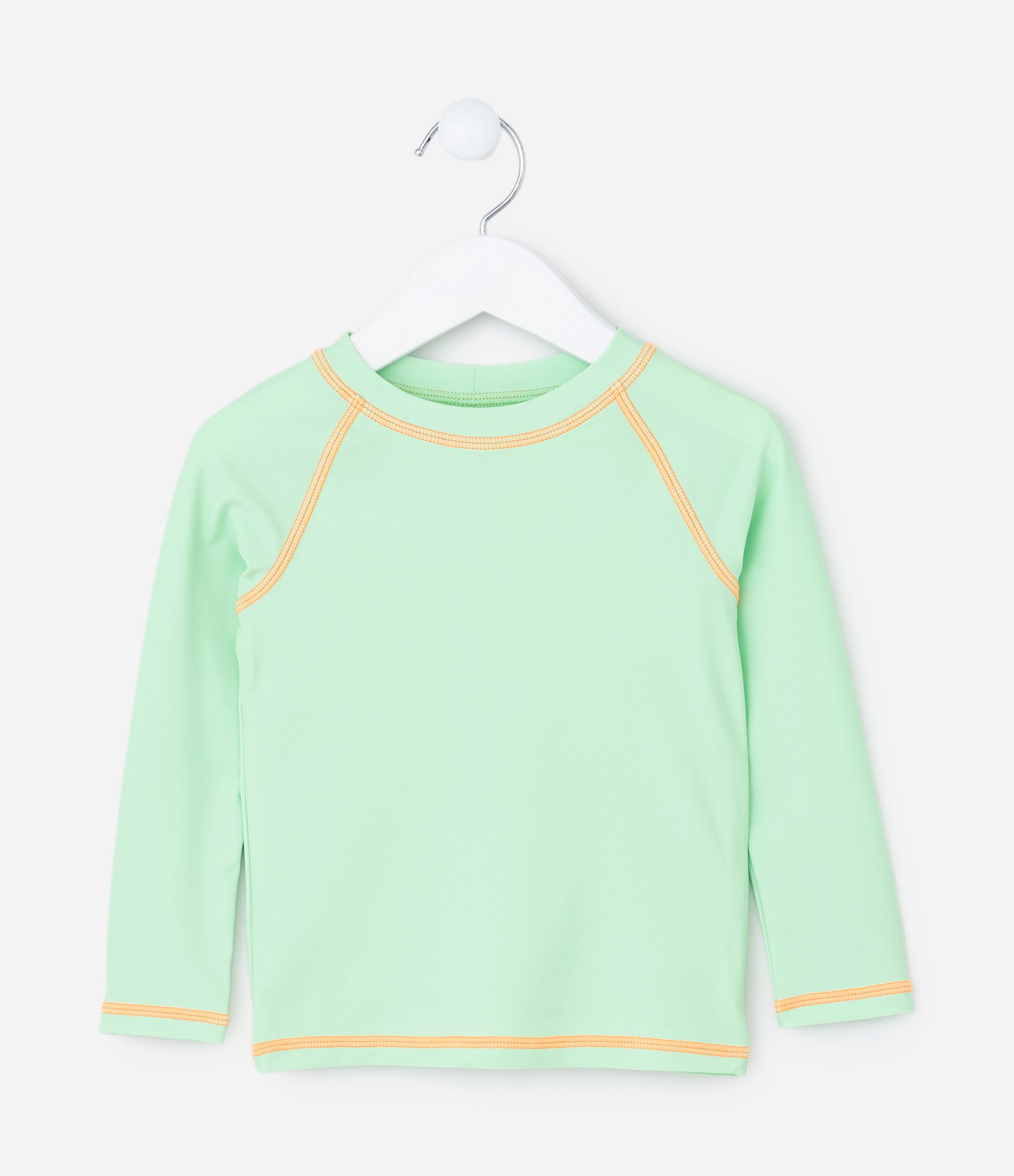 Conjunto Camiseta Manga Longa UV e Sunga com Estampa Dinos - Tam 1 a 4 anos Verde 2