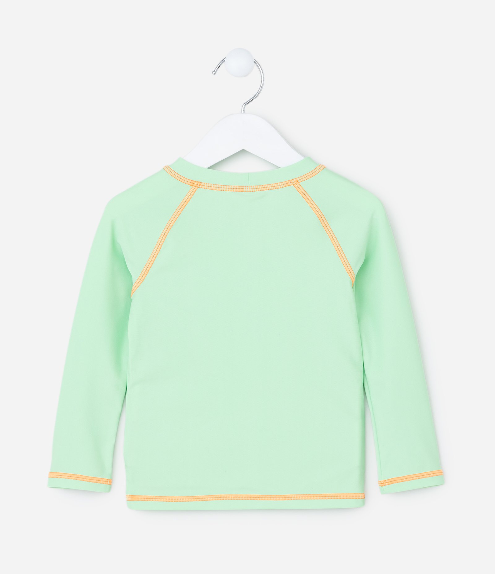 Conjunto Camiseta Manga Longa UV e Sunga com Estampa Dinos - Tam 1 a 4 anos Verde 3