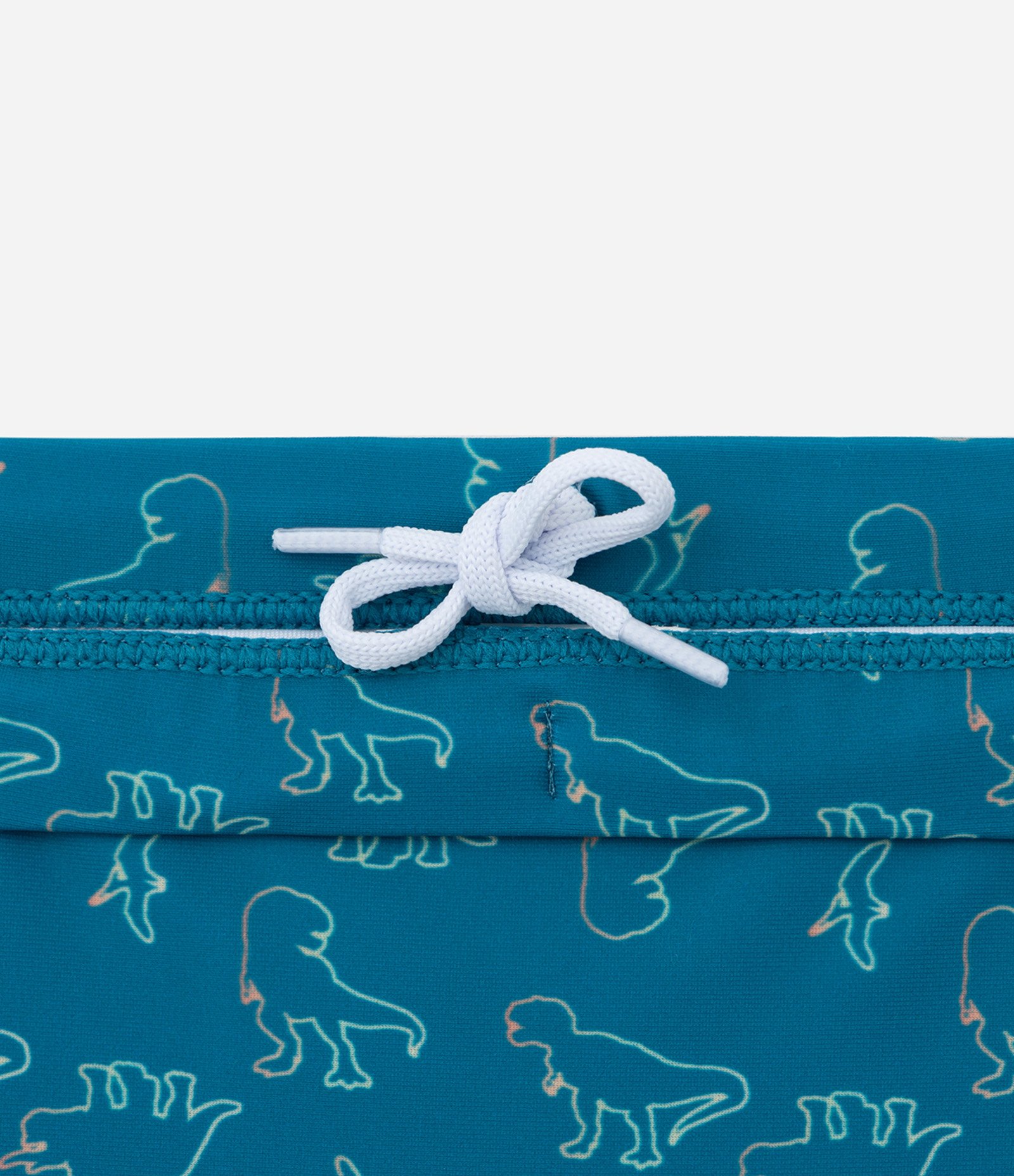 Conjunto Camiseta Manga Longa UV e Sunga com Estampa Dinos - Tam 1 a 4 anos Verde 6