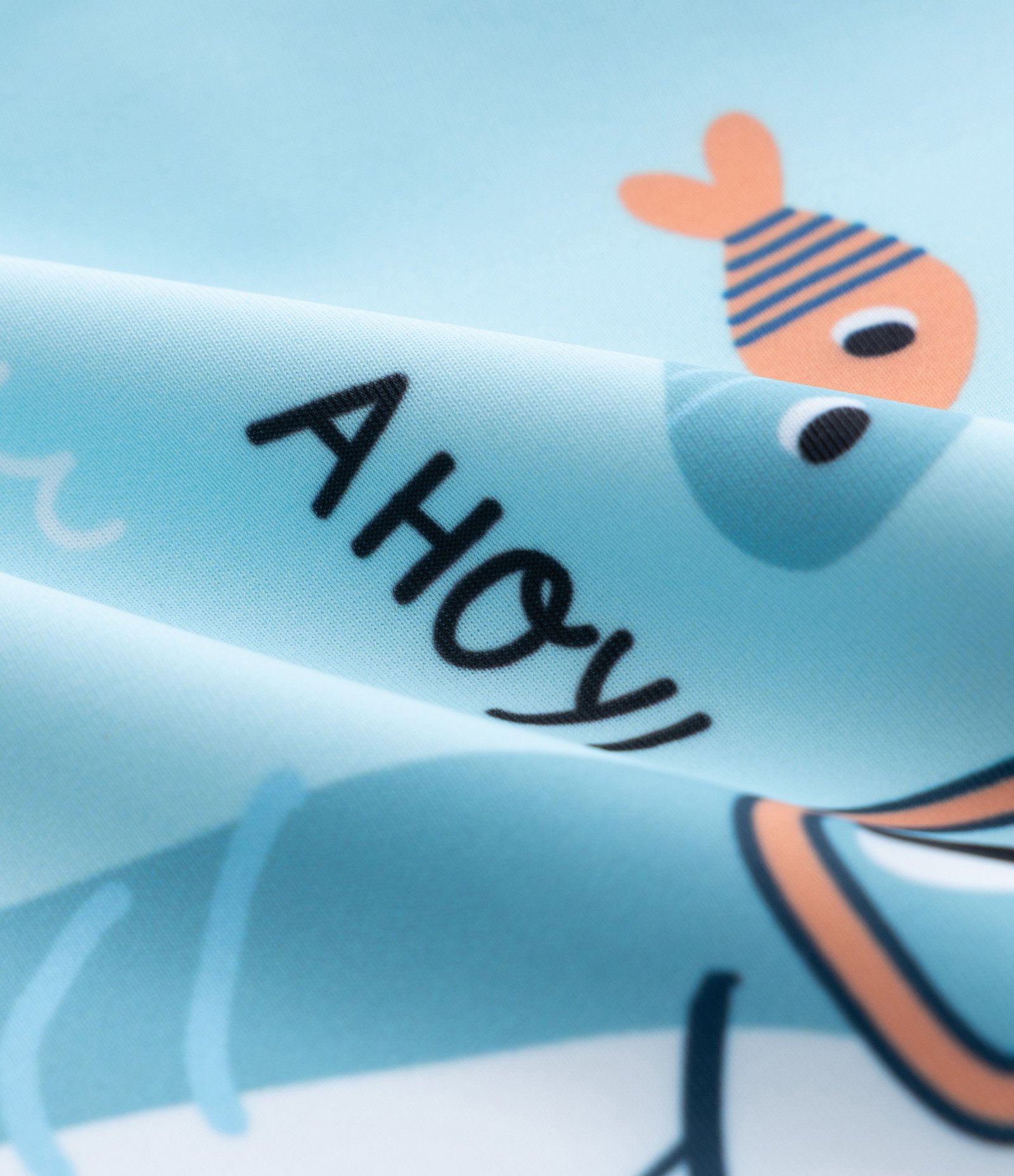 Conjunto Infantil com Proteção UV e Estampa Tubarões - Tam 1 a 4 Anos Azul 12