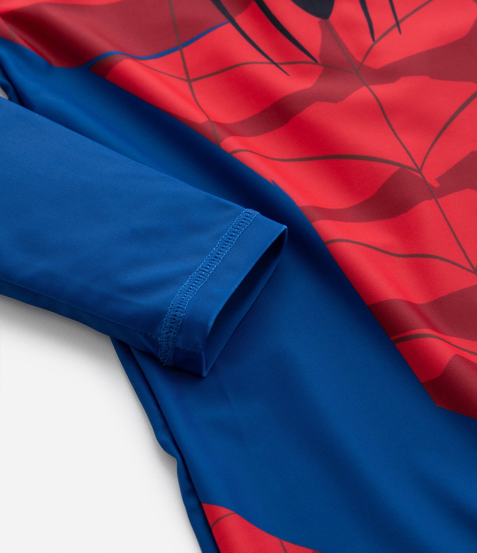 Macacão Infantil com Proteção UV e Estampa Homem-Aranha - Tam 3 a 8 Anos Azul/Vermelho 5