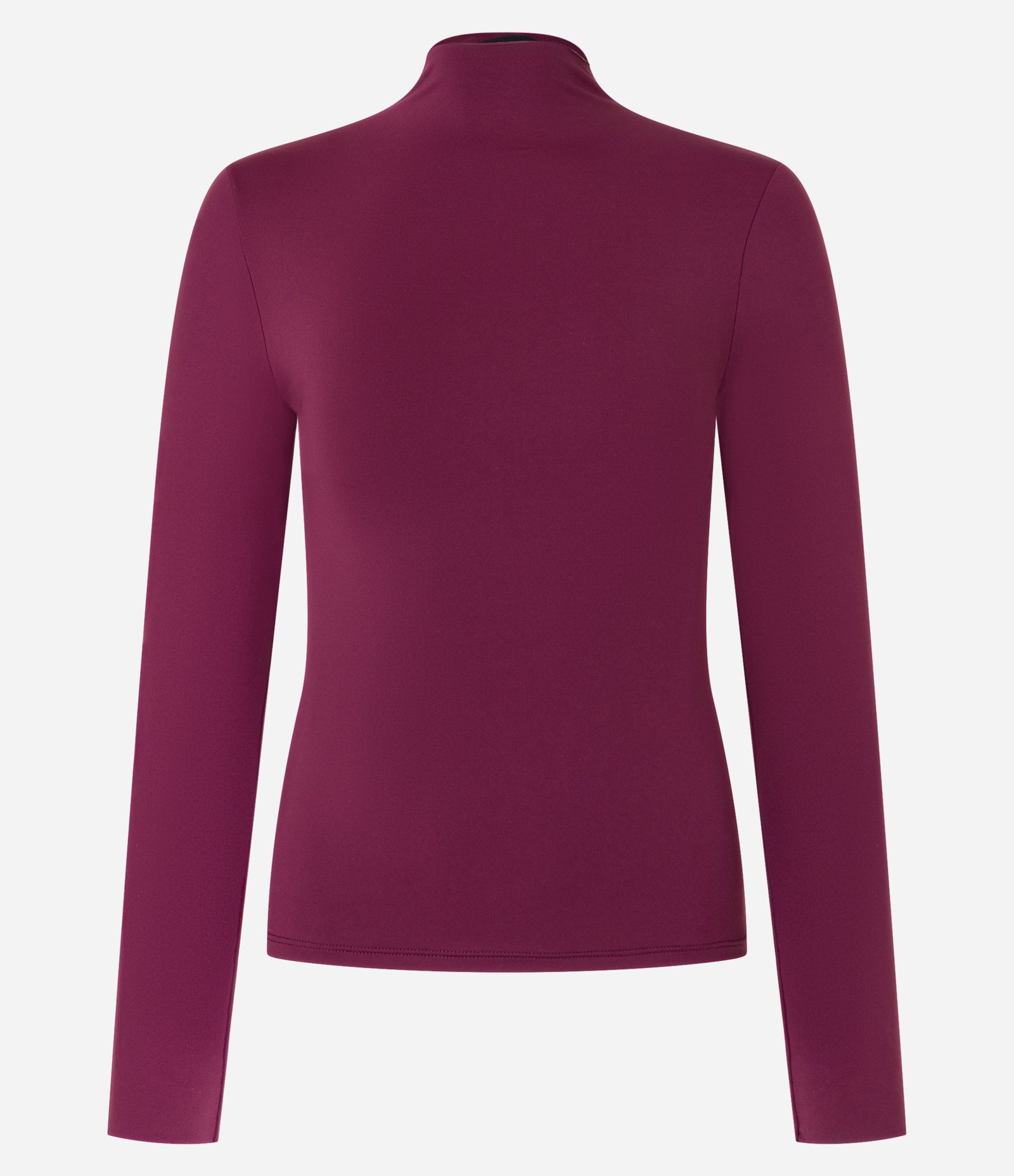 Blusa em Microfibra de Corte a Fio com Gola Alta Vermelho 5