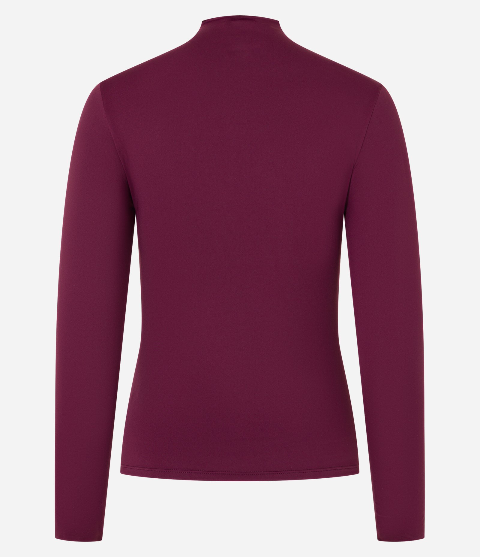 Blusa em Microfibra de Corte a Fio com Gola Alta Vermelho 6