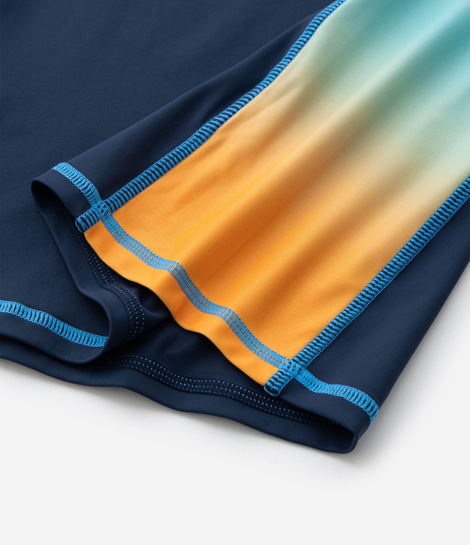 Camiseta Infantil com Proteção UV Estampa Degradê - Tam 5 a 14 Anos Azul 4