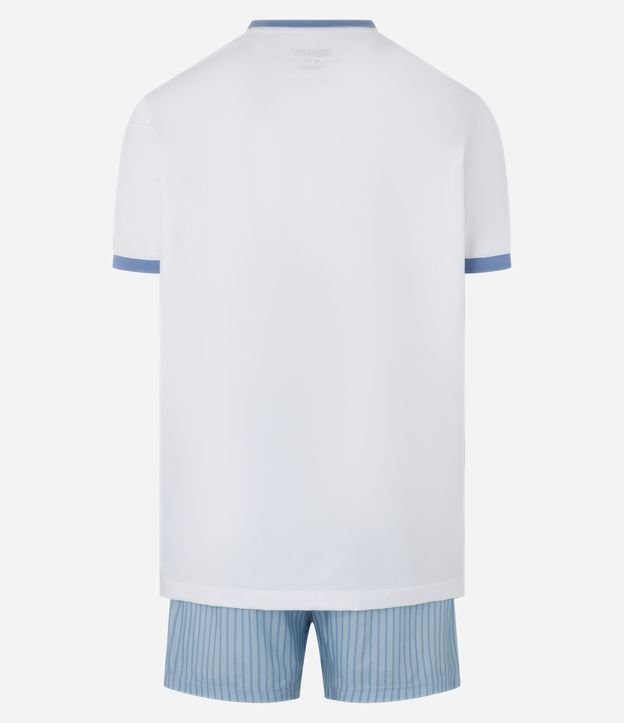 Pijama Curto em Algodão Estampado Snoopy e Charlie brown "Good Nap"