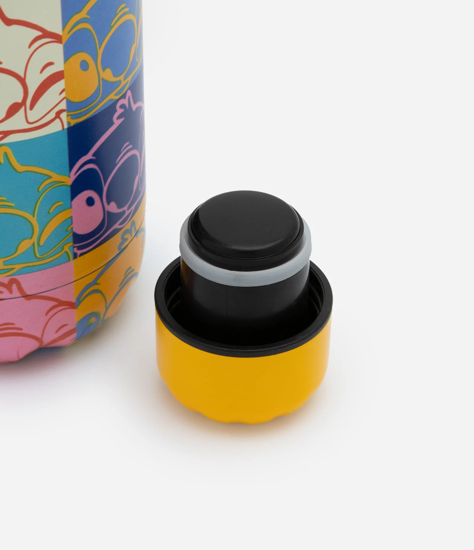 Garrafa Térmica com Estampa Bloco de Cores do Stitch Multicores 2