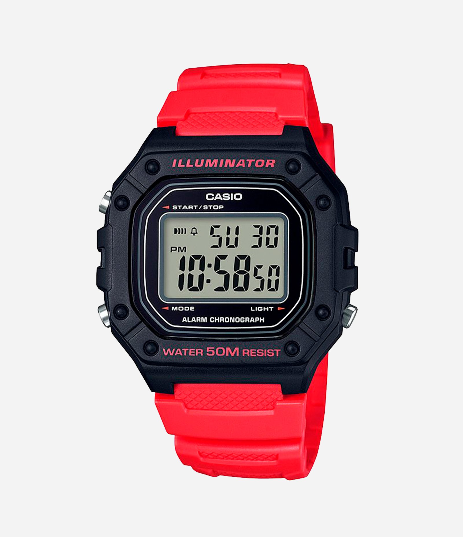 Relógio Casio Unissex Digital Vermelho 1