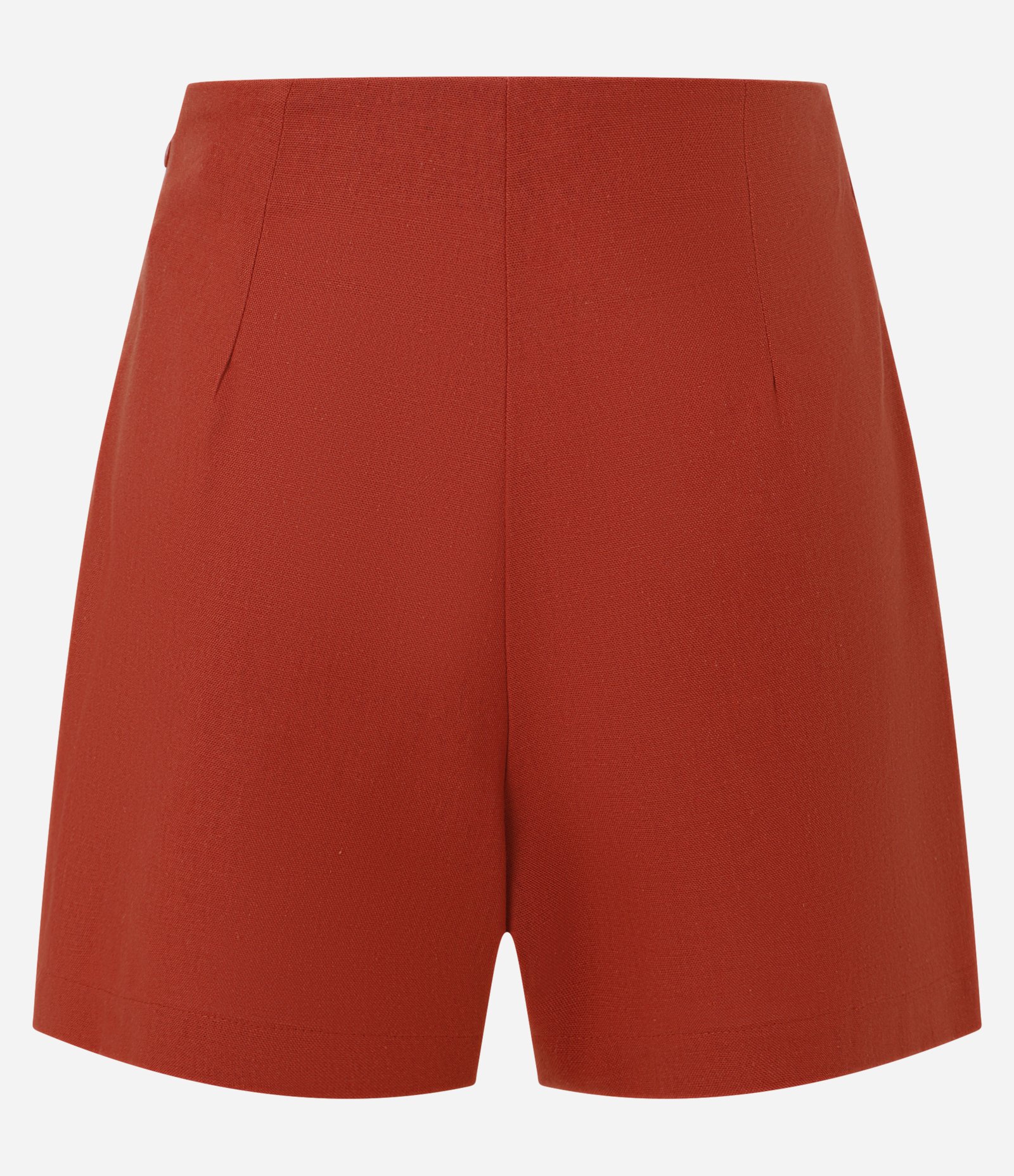 Short Saia Alfaiataria em Viscose com Zíper Lateral Vermelho 6