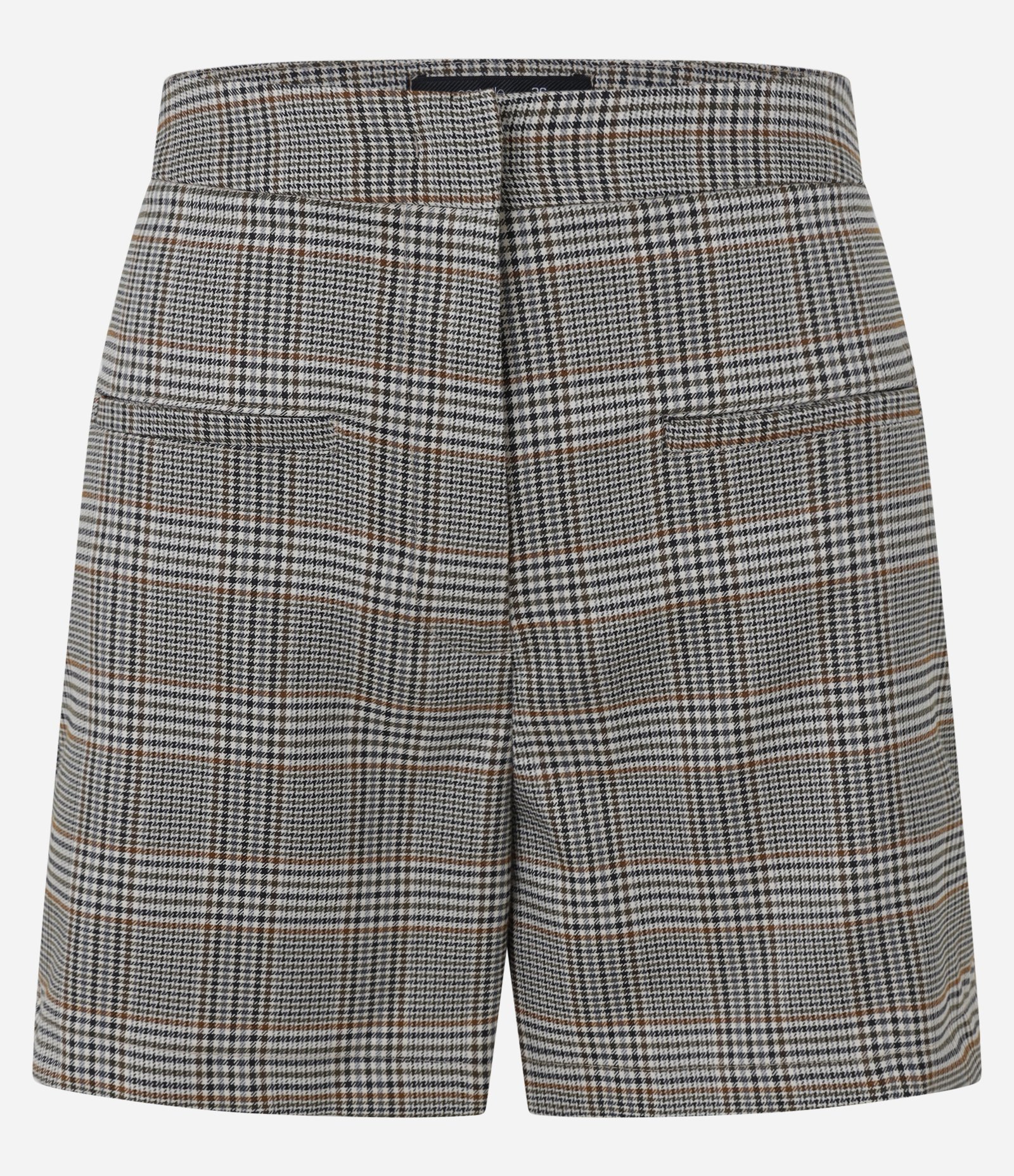 Short Reto Alfaiatado com Estampa Xadrez Cinza 6