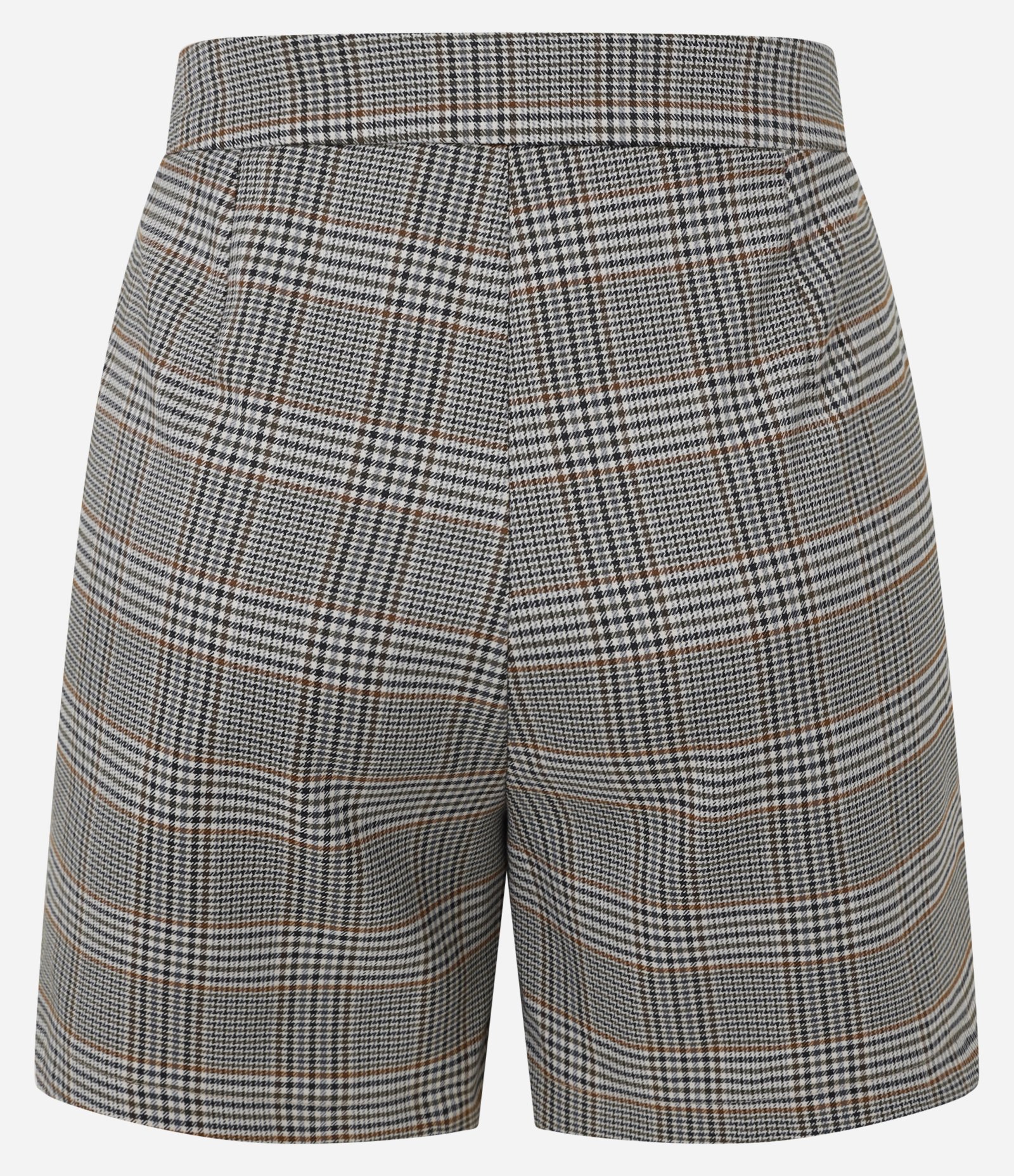 Short Reto Alfaiatado com Estampa Xadrez Cinza 7