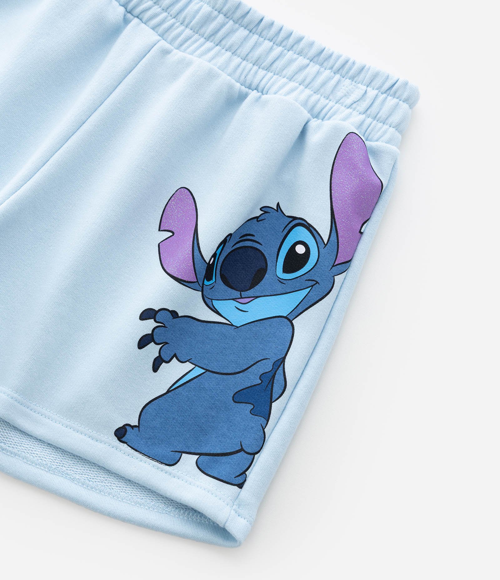 Bermuda Infantil com Estampa e Lettering Stitch - Tam 5 a 14 Anos Azul 4