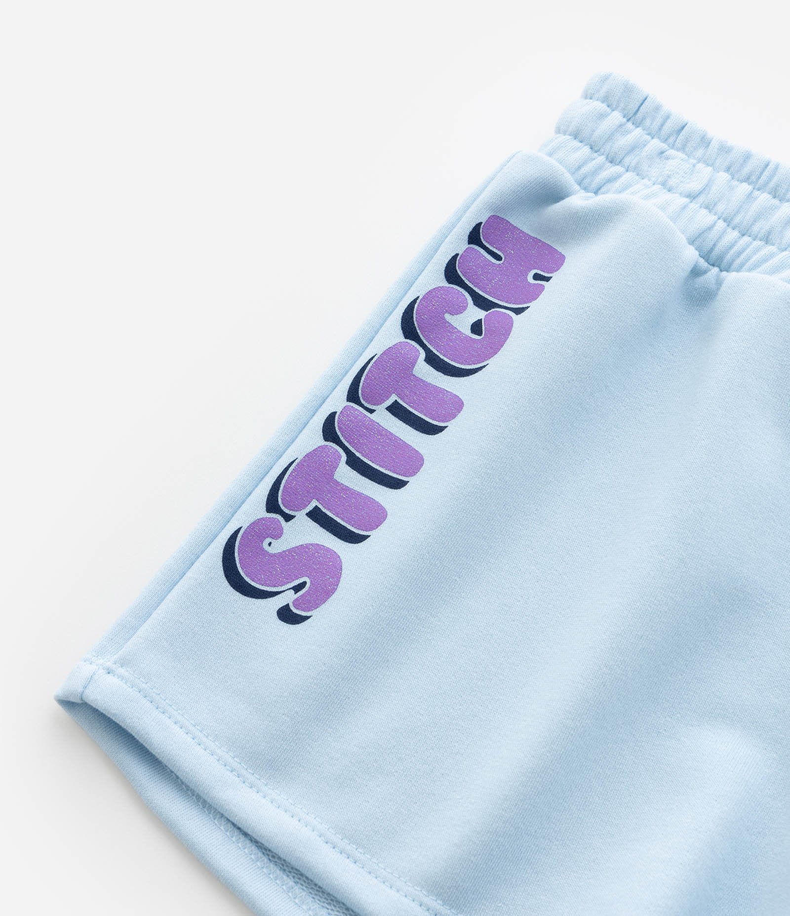 Bermuda Infantil com Estampa e Lettering Stitch - Tam 5 a 14 Anos Azul 5