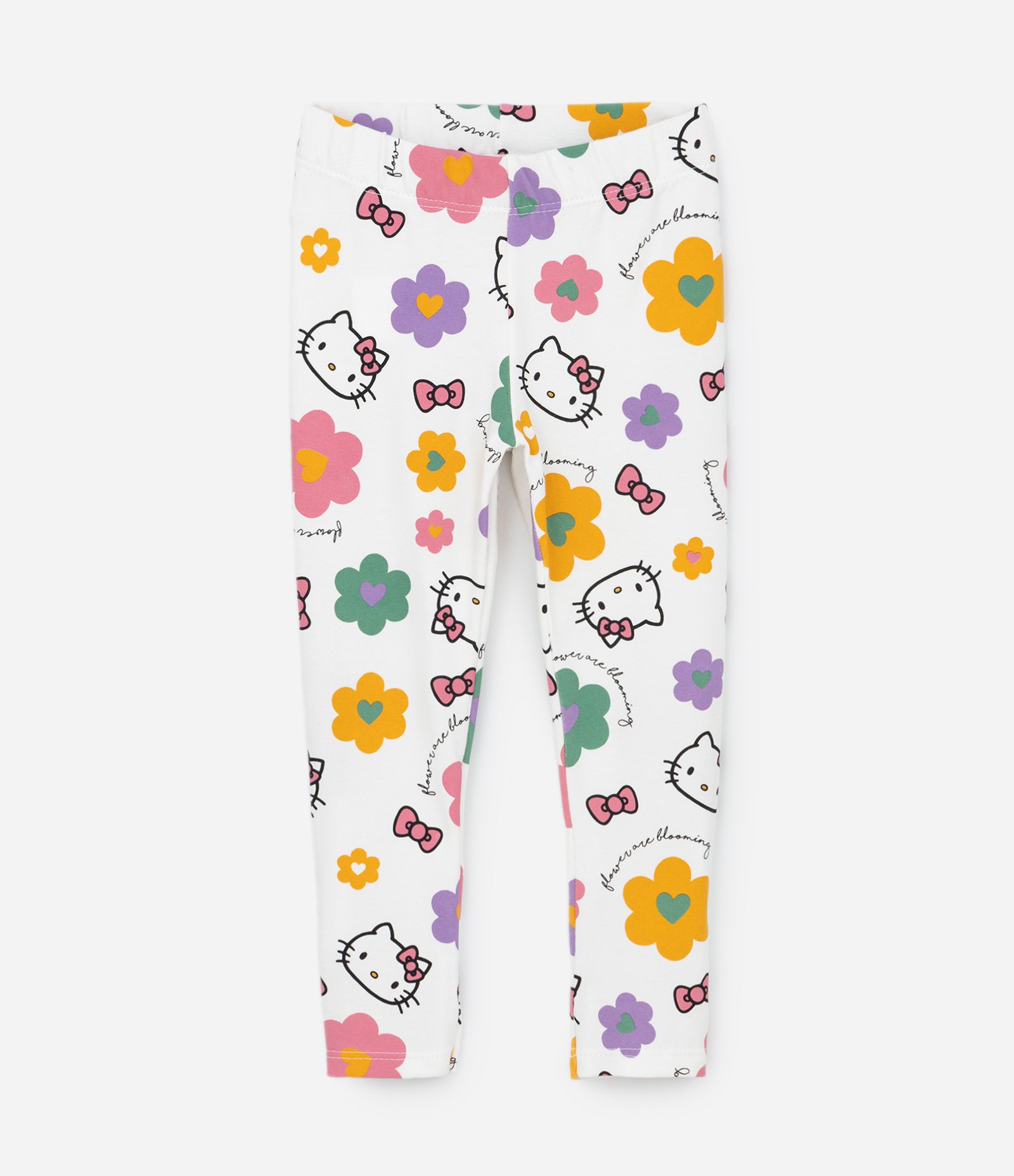 Conjunto Infantil com Estampa Hello Kitty e Florzinhas - Tam1 a 6 Anos Branco 6
