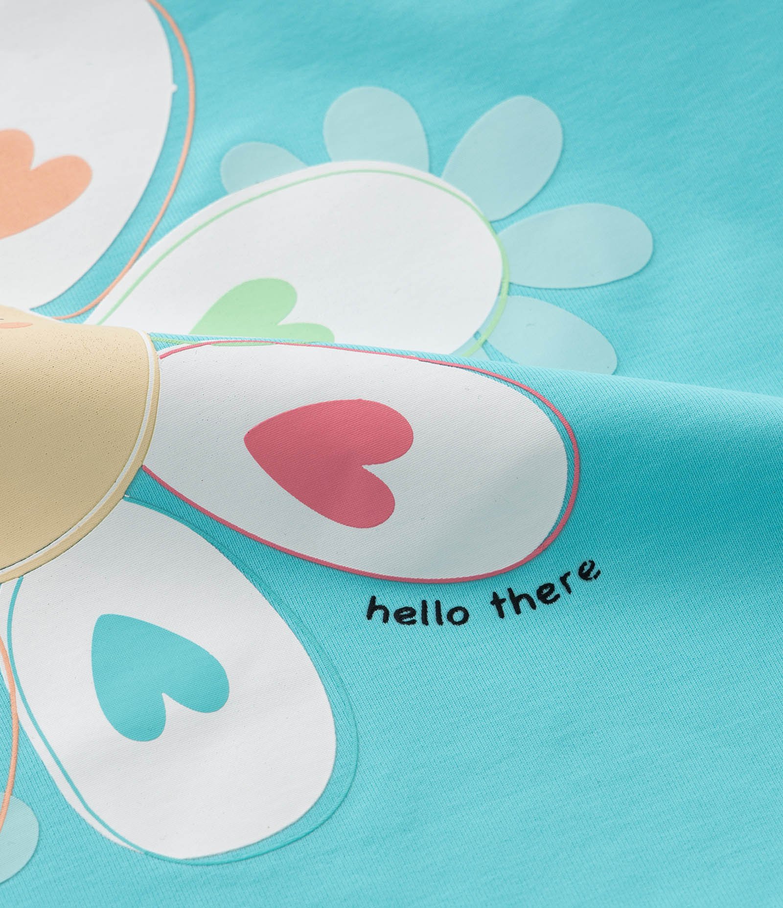 Conjunto Infantil com Proteção UV e Estampa Florzinhas - Tam 1 a 4 Anos Azul 8