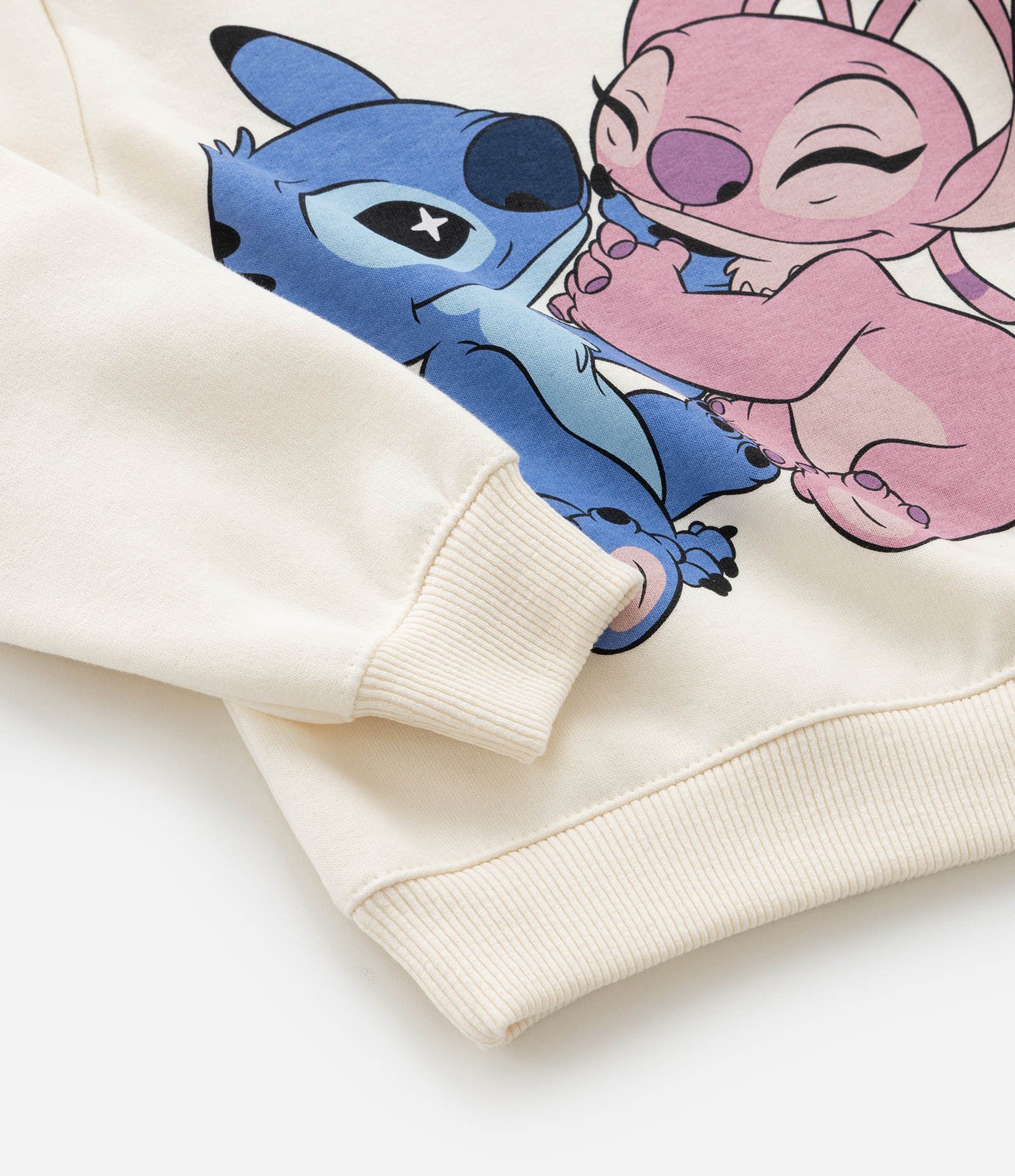 Conjunto Infantil Quentinho com Estampa Stitch e Angel - Tam 1 a 6 Anos Bege 10