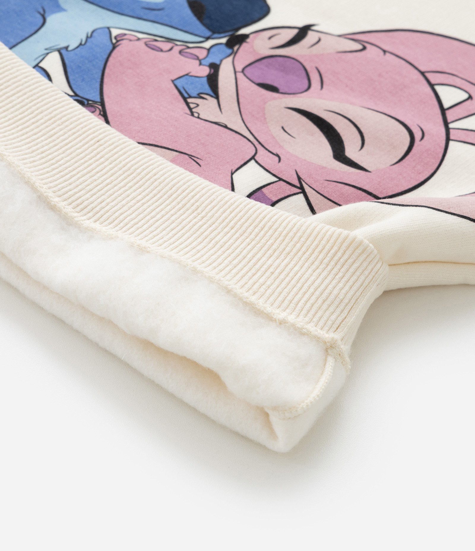 Conjunto Infantil Quentinho com Estampa Stitch e Angel - Tam 1 a 6 Anos Bege 11