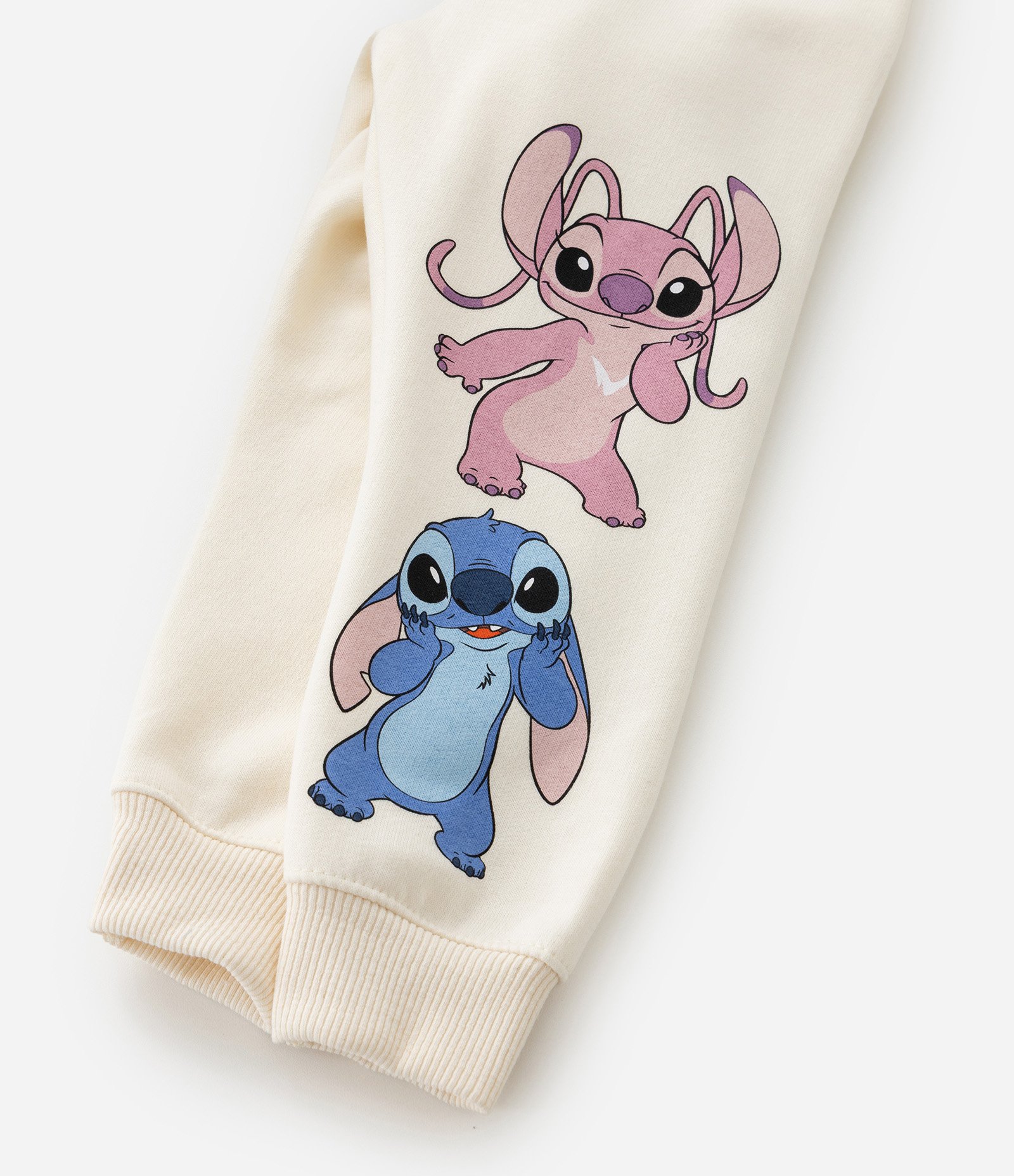 Conjunto Infantil Quentinho com Estampa Stitch e Angel - Tam 1 a 6 Anos Bege 12