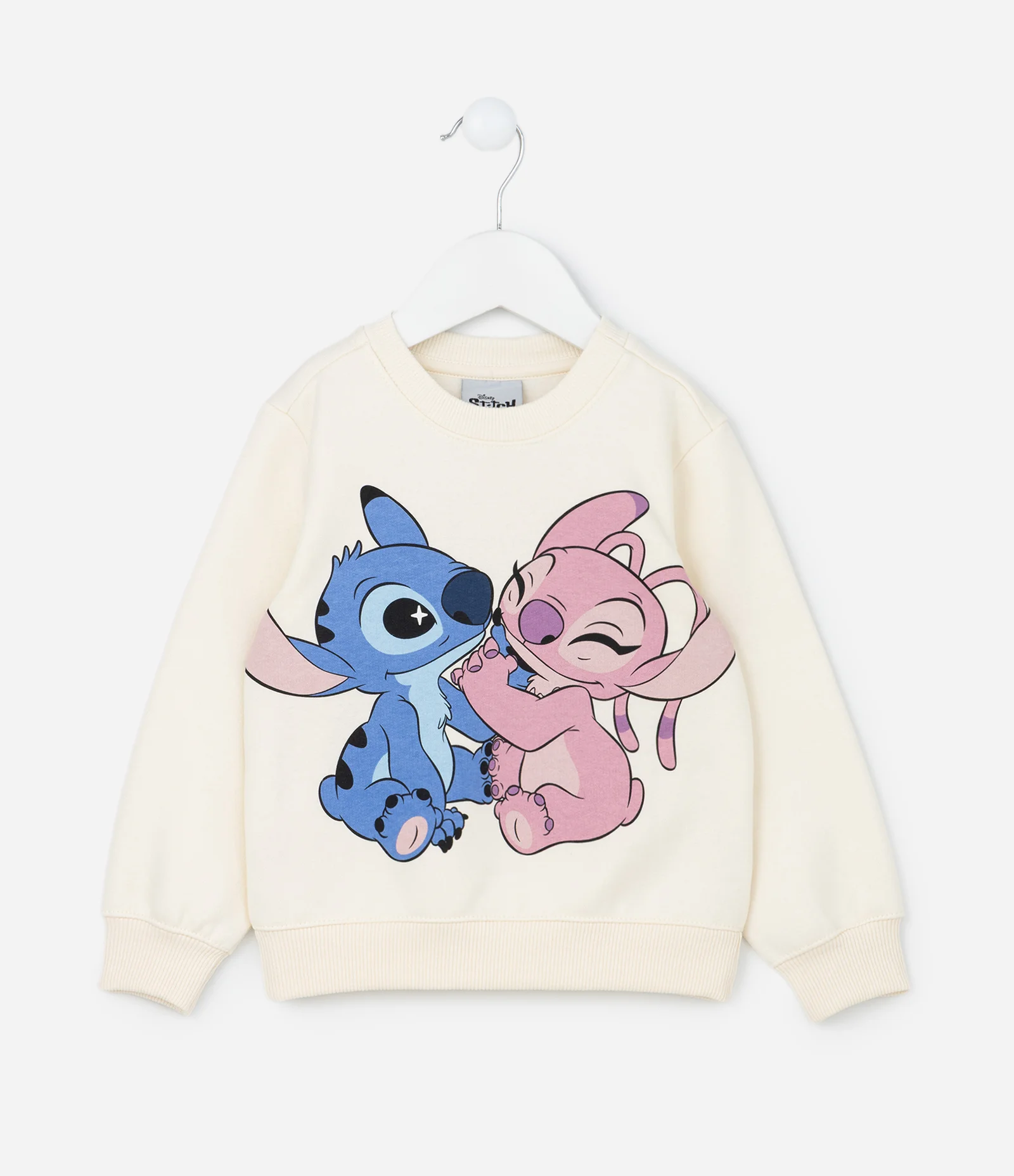 Conjunto Infantil Quentinho com Estampa Stitch e Angel - Tam 1 a 6 Anos Bege 2
