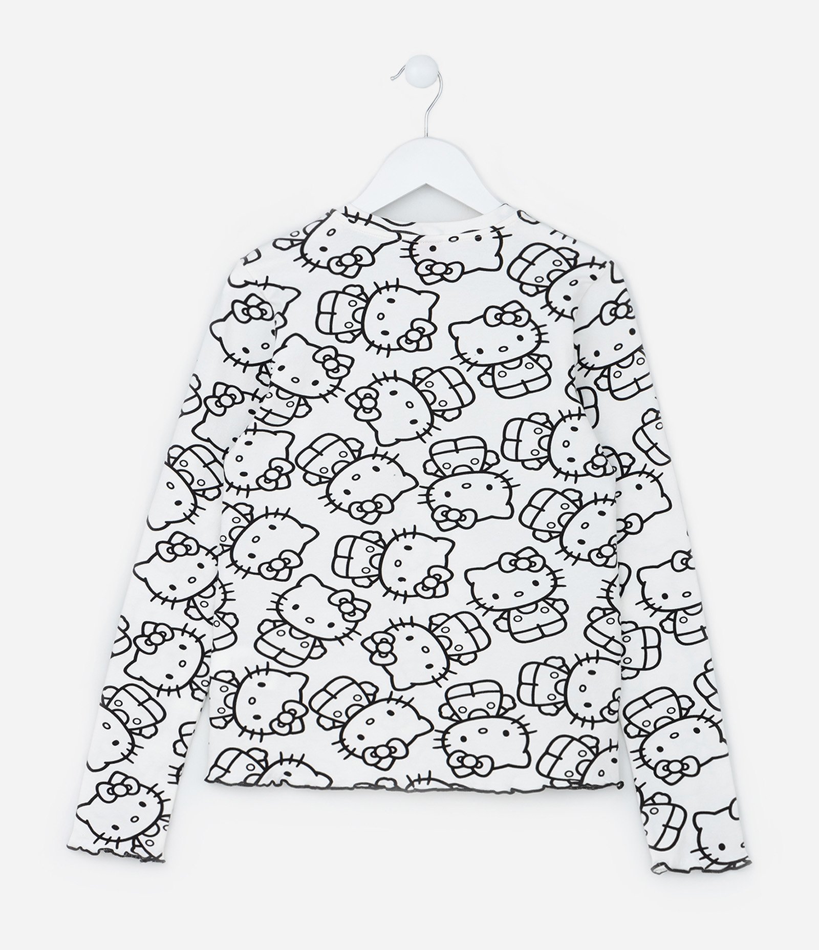 Camiseta Curta Infantil com Estampa Hello Kitty - Tam 5 a 14 Anos Branco 2