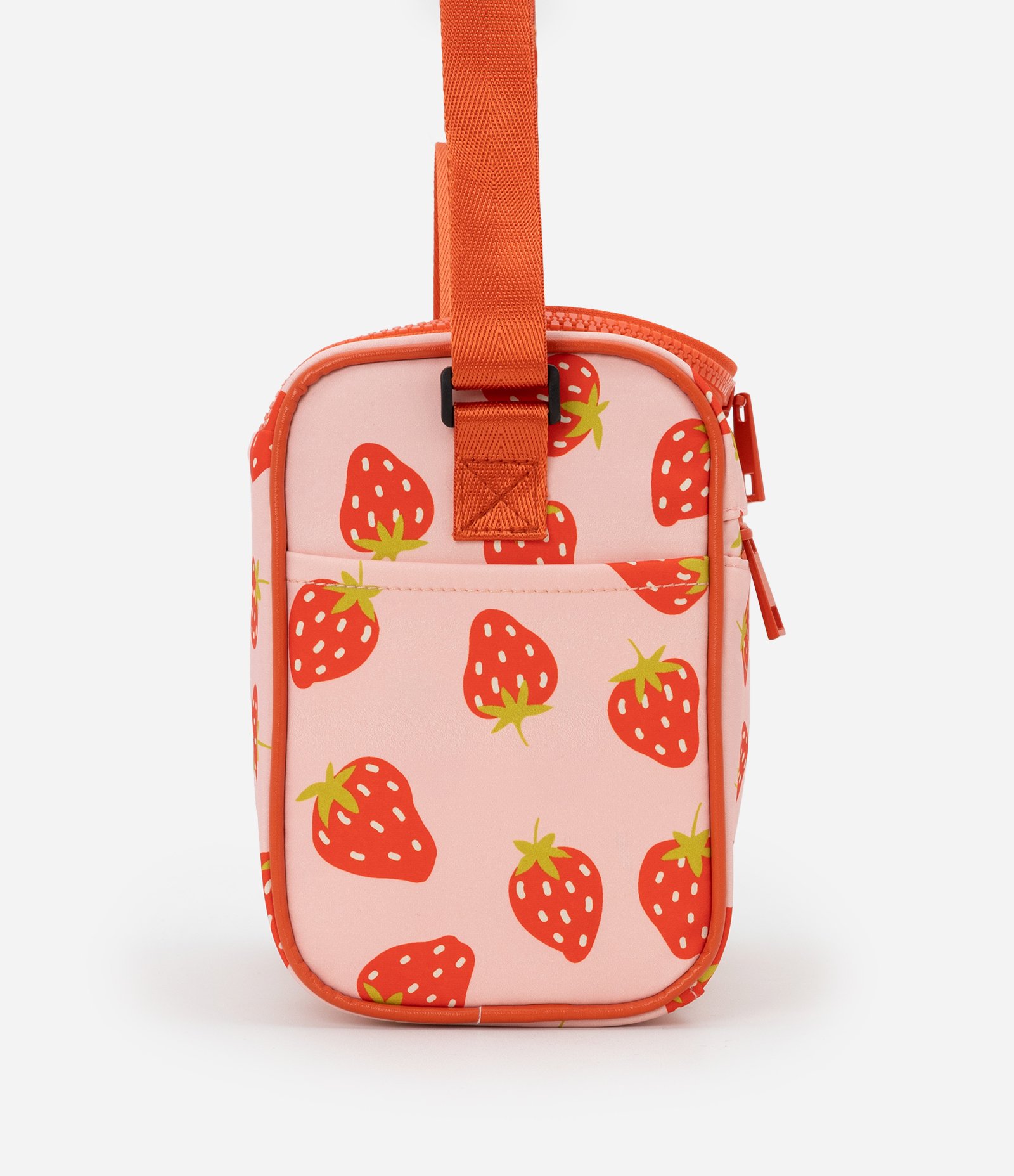 Lancheira com Estampa de Morangos e Divisórias Vermelho 2