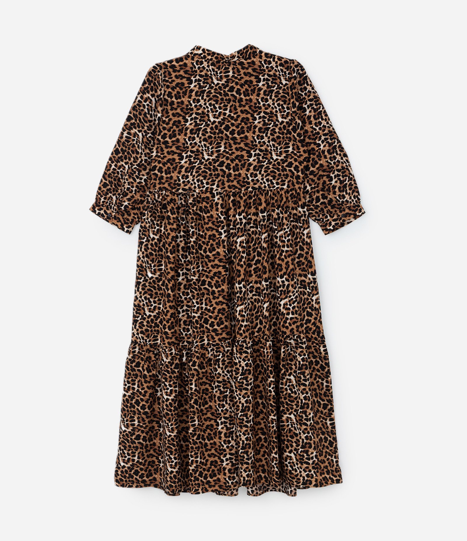 Vestido Midi em Crepe com Estampa Animal Print Curve & Plus Size Marrom 6
