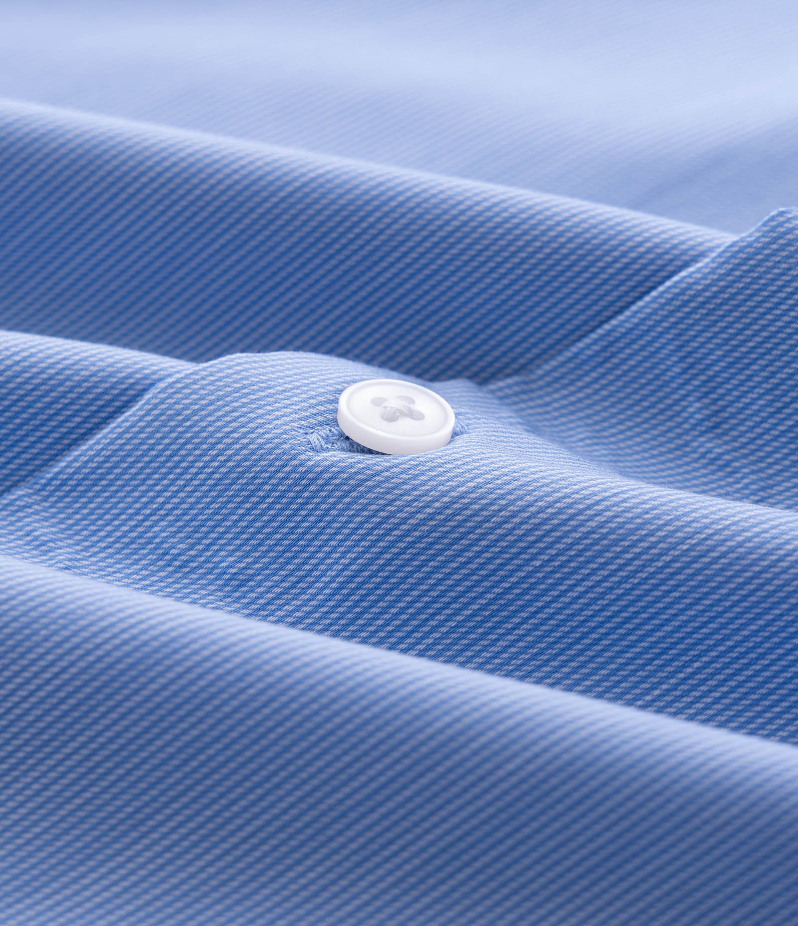 Camisa Slim com Fibra de Bambu Maquinetada com Listras Azul 3